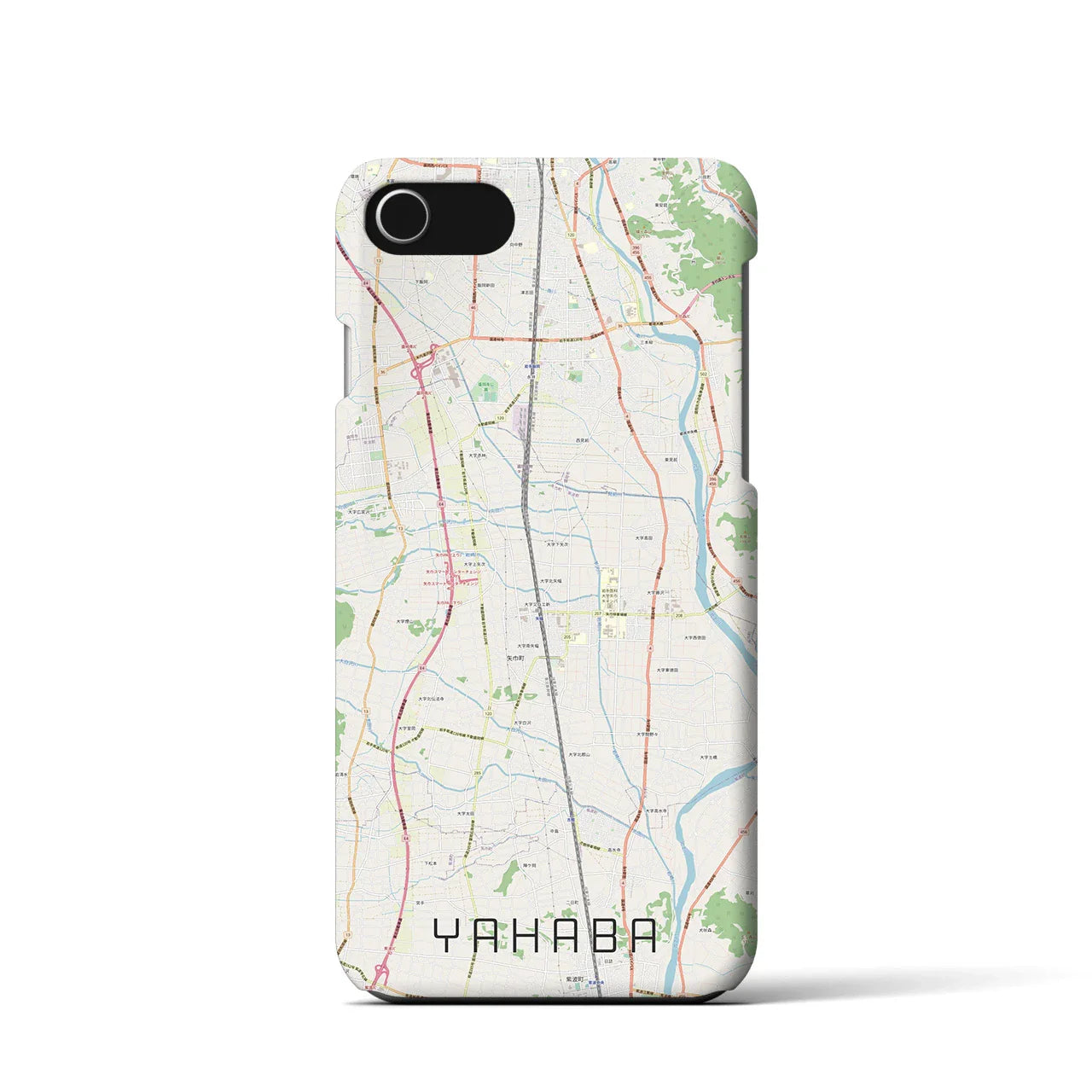 【矢巾(岩手県)】地図柄iPhoneケース(バックカバータイプ)