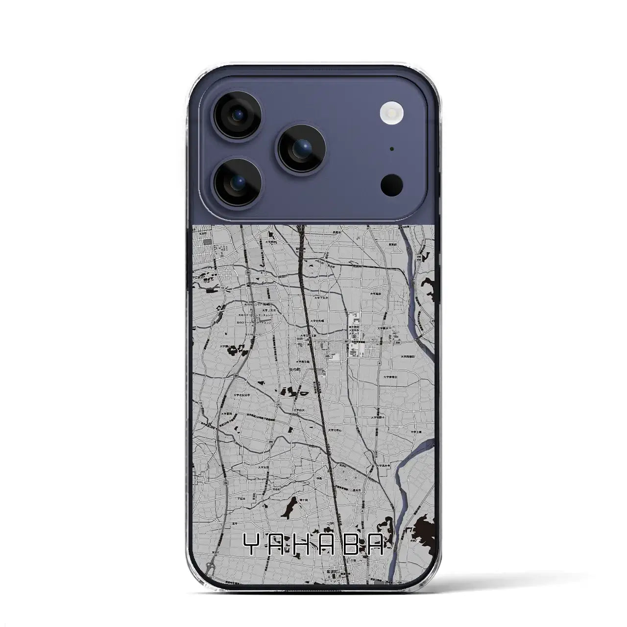 【矢巾(岩手県)】地図柄iPhoneケース(クリアタイプ)