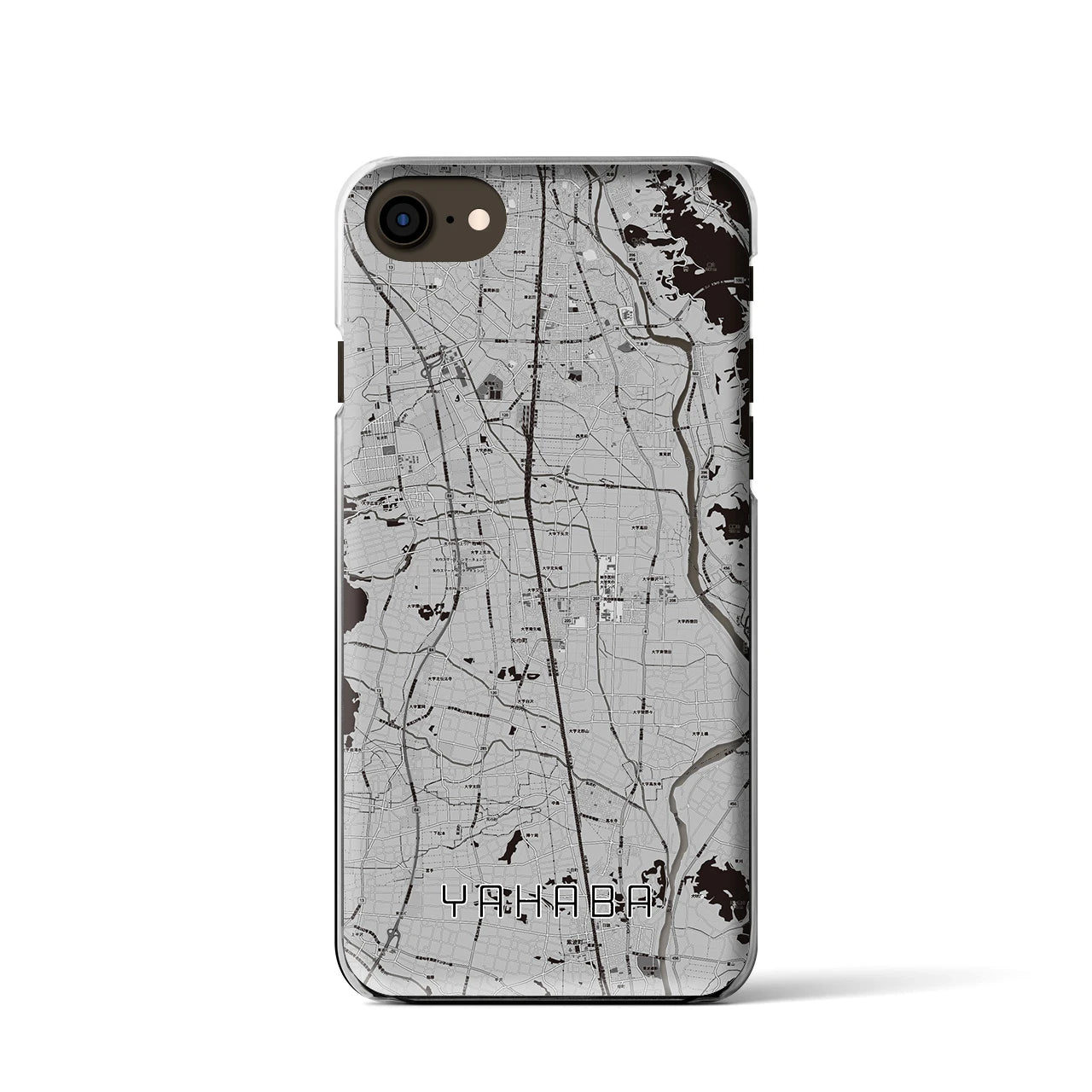 【矢巾(岩手県)】地図柄iPhoneケース(クリアタイプ)