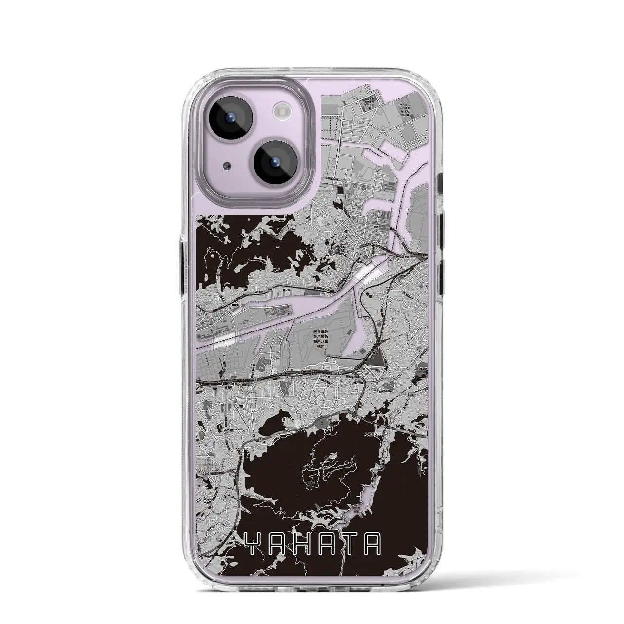 【八幡(福岡県)】地図柄iPhoneケース(MagSafeタイプ)