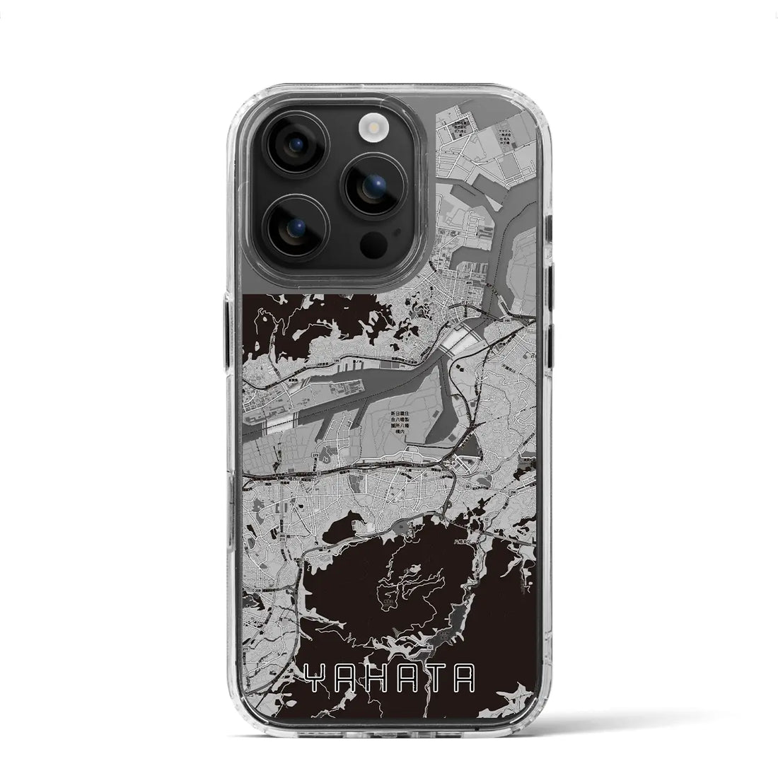 【八幡(福岡県)】地図柄iPhoneケース(MagSafeタイプ)