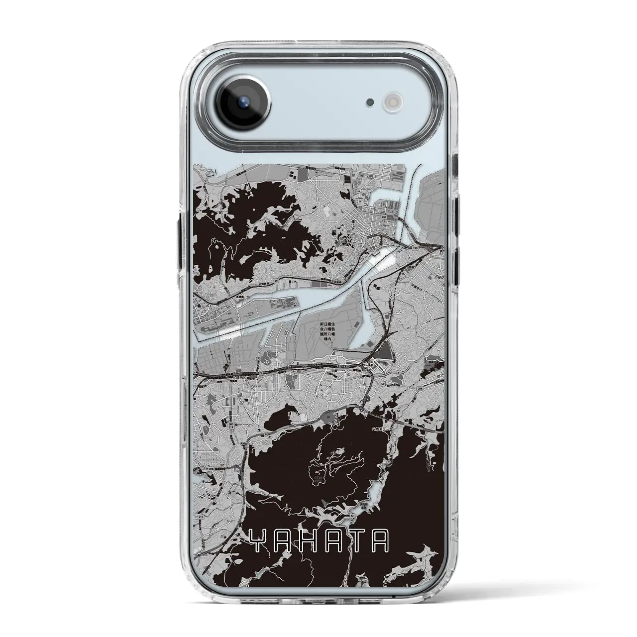 【八幡(福岡県)】地図柄iPhoneケース(MagSafeタイプ)