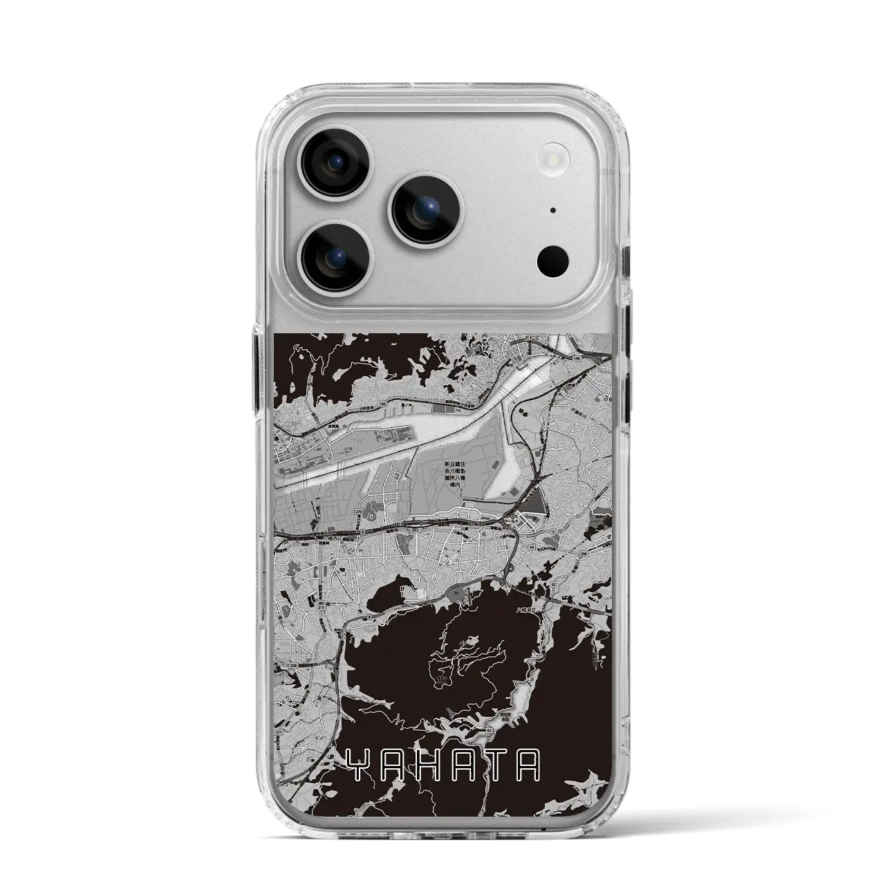 【八幡(福岡県)】地図柄iPhoneケース(MagSafeタイプ)