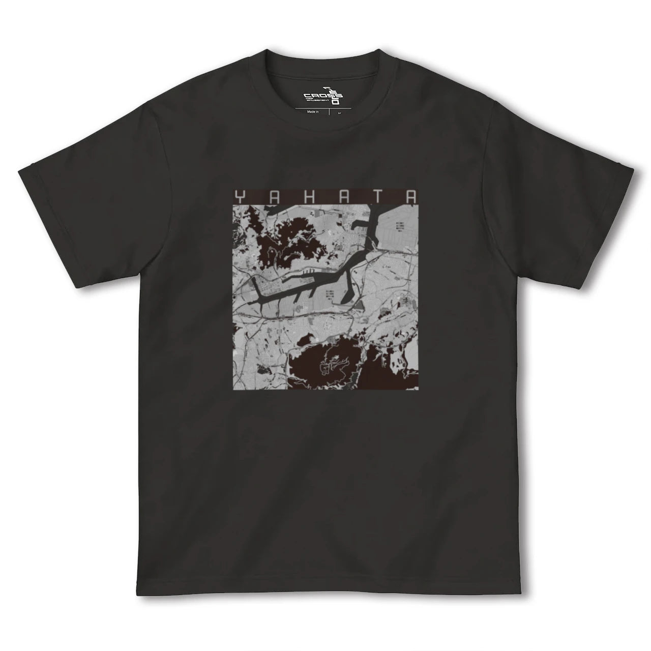 【八幡(福岡県)】地図柄ヘビーウェイトTシャツ