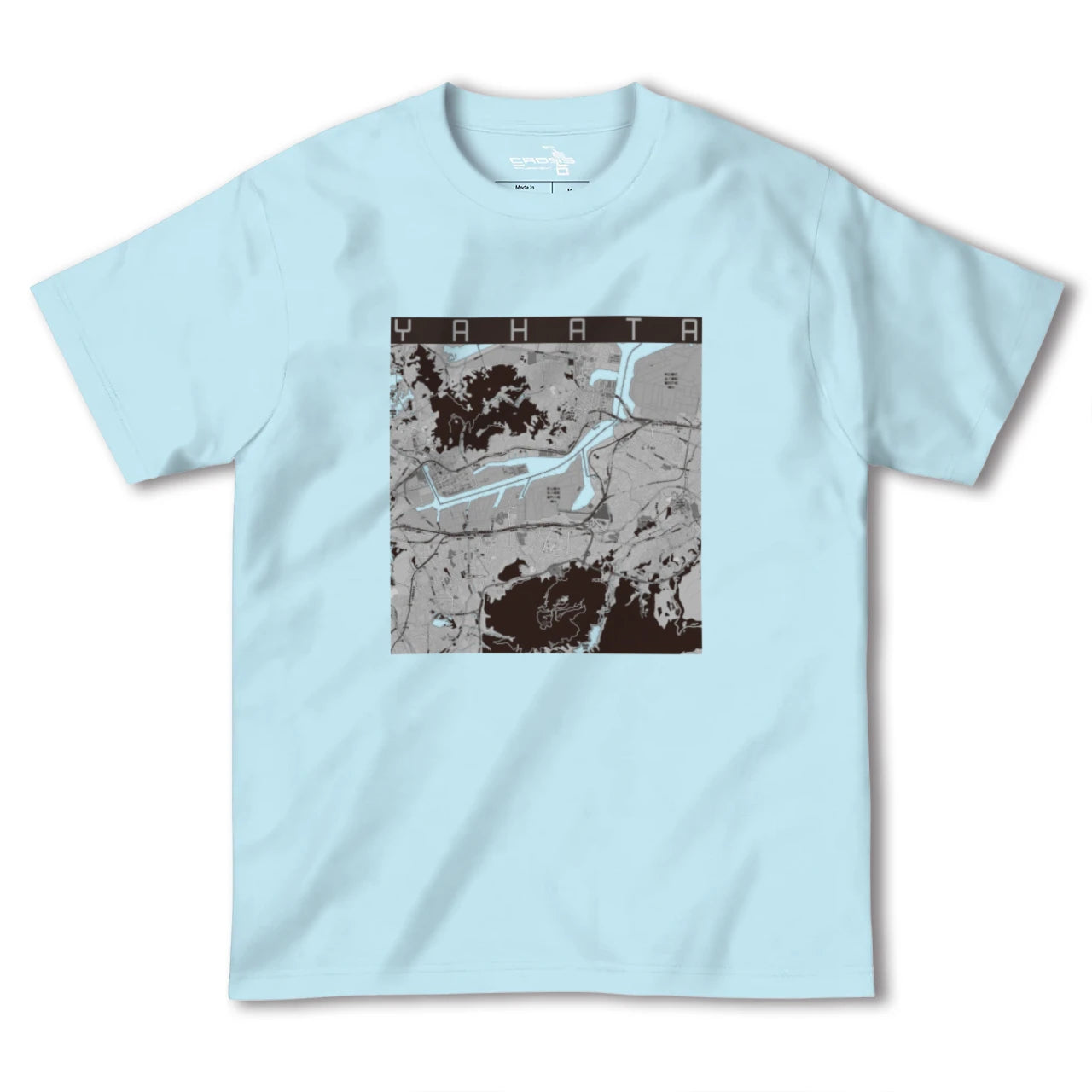 【八幡(福岡県)】地図柄ヘビーウェイトTシャツ