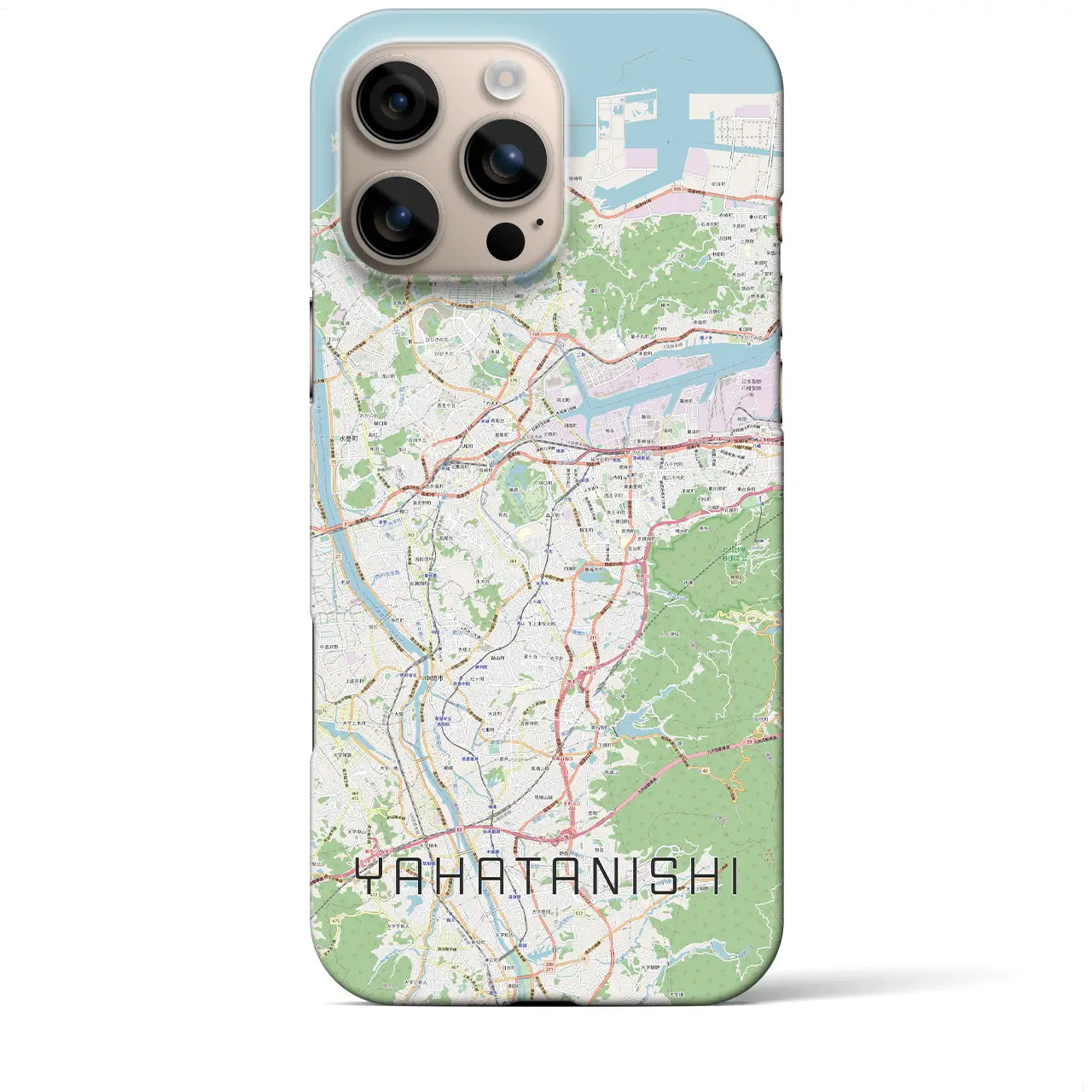 【八幡西(福岡県)】地図柄iPhoneケース(バックカバータイプ)
