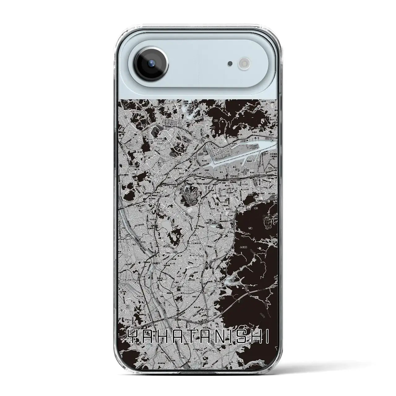 【八幡西(福岡県)】地図柄iPhoneケース(クリアタイプ)