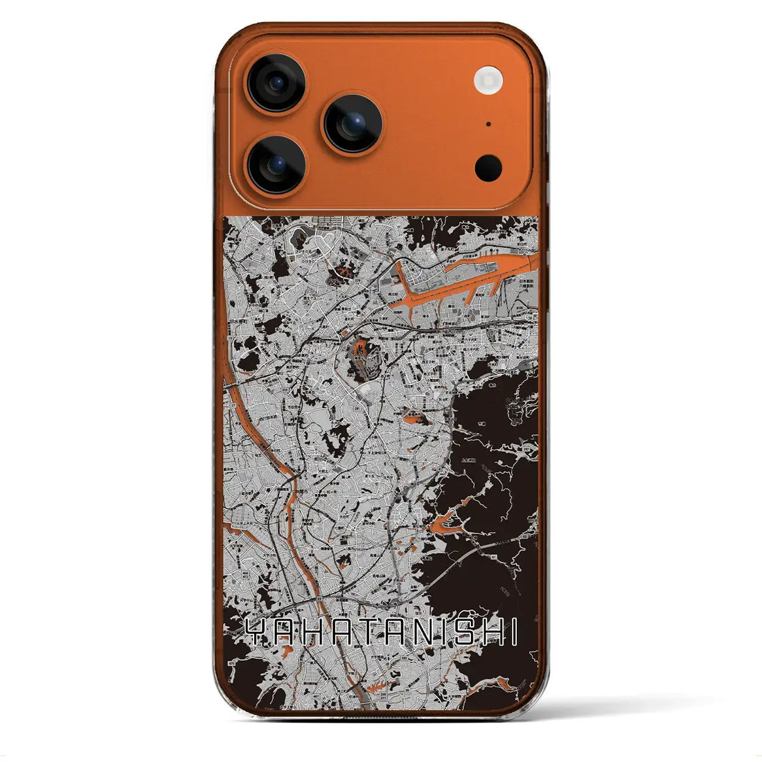 【八幡西(福岡県)】地図柄iPhoneケース(クリアタイプ)