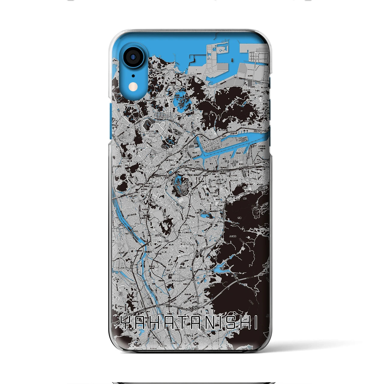 【八幡西(福岡県)】地図柄iPhoneケース(クリアタイプ)