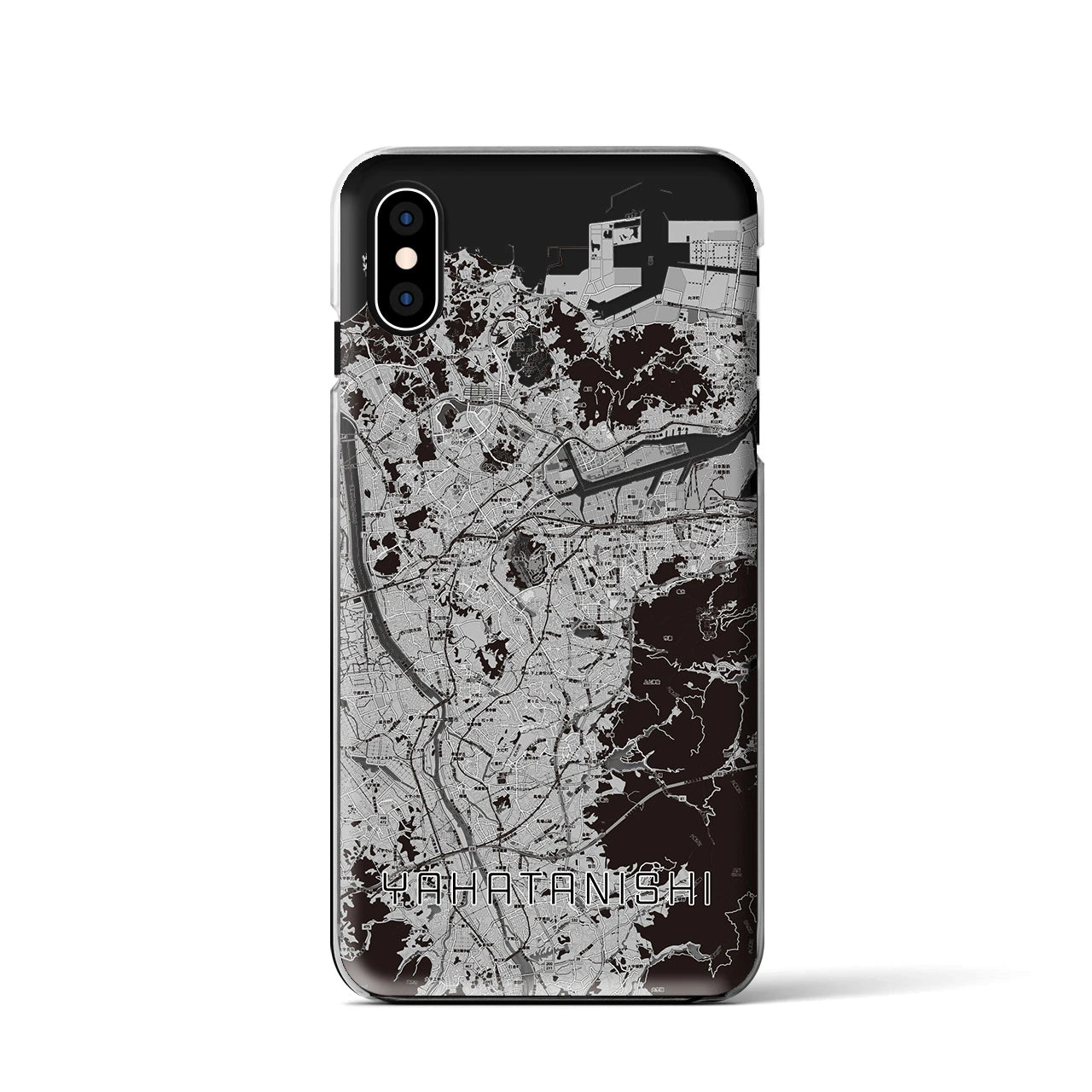 【八幡西(福岡県)】地図柄iPhoneケース(クリアタイプ)