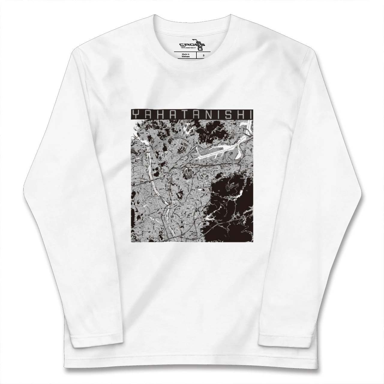 【八幡西(福岡県)】地図柄ロングスリーブTシャツ