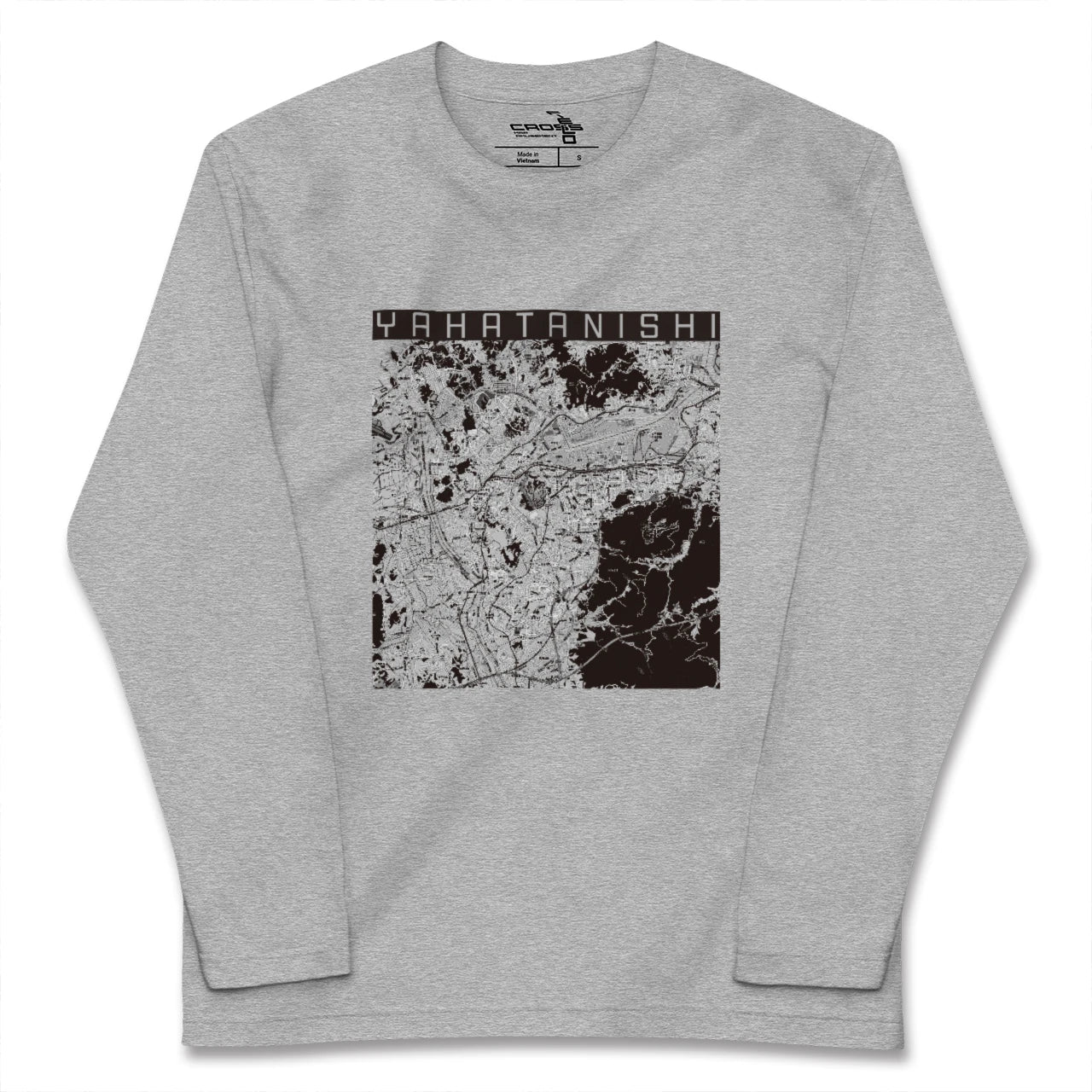 【八幡西(福岡県)】地図柄ロングスリーブTシャツ