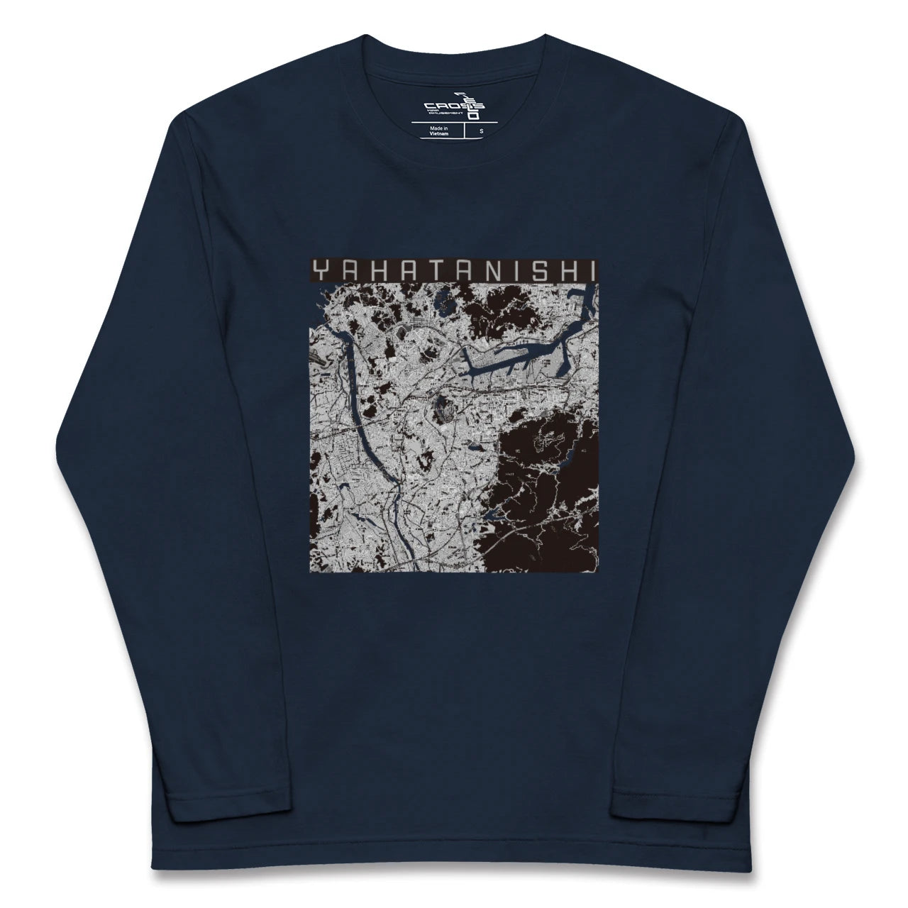 【八幡西(福岡県)】地図柄ロングスリーブTシャツ