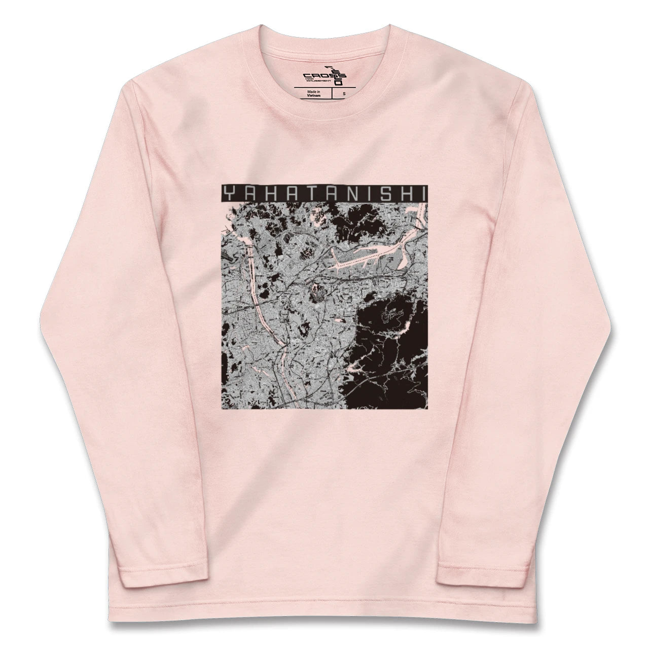 【八幡西(福岡県)】地図柄ロングスリーブTシャツ