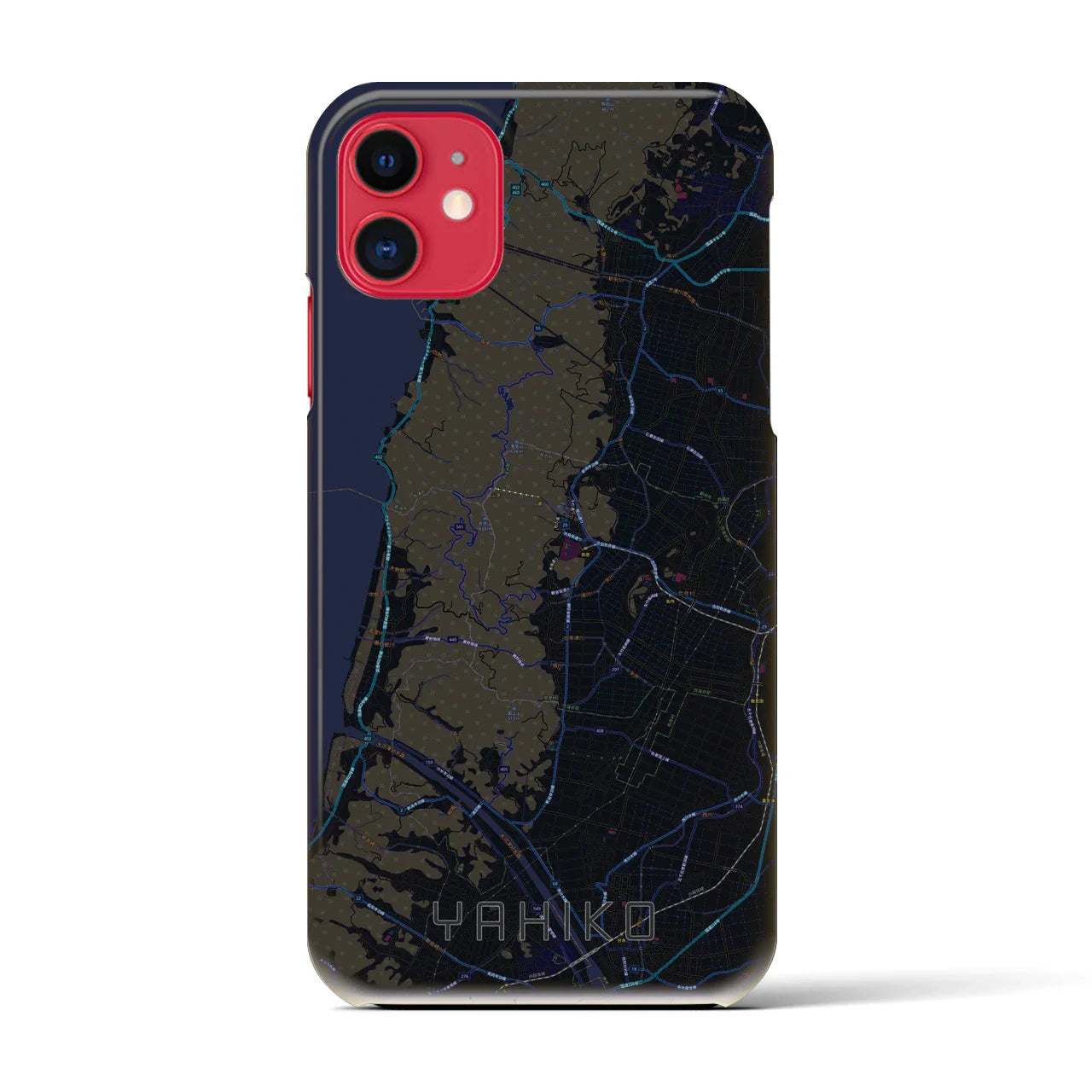 【弥彦(新潟県)】地図柄iPhoneケース(バックカバータイプ)