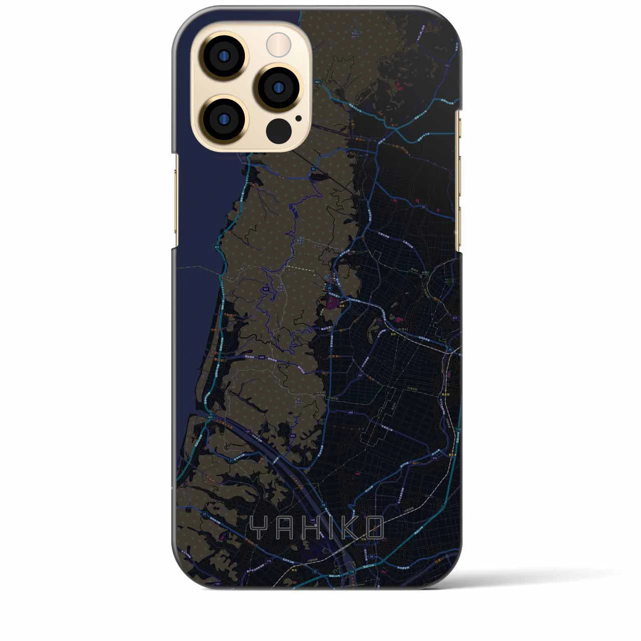 【弥彦(新潟県)】地図柄iPhoneケース(バックカバータイプ)