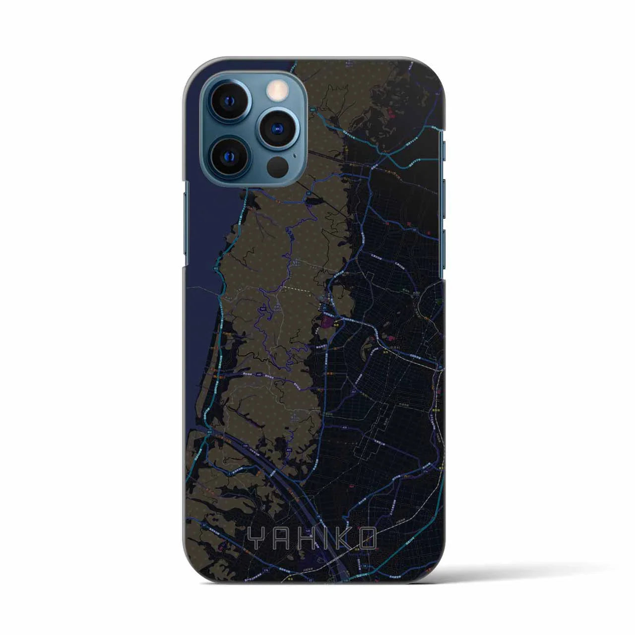 【弥彦(新潟県)】地図柄iPhoneケース(バックカバータイプ)