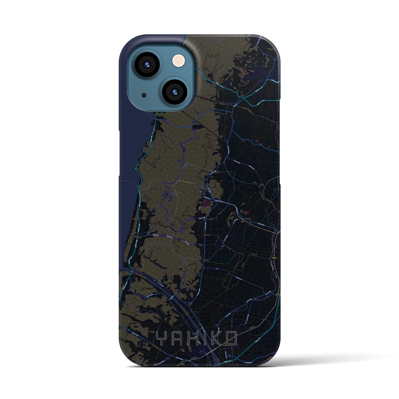 【弥彦(新潟県)】地図柄iPhoneケース(バックカバータイプ)