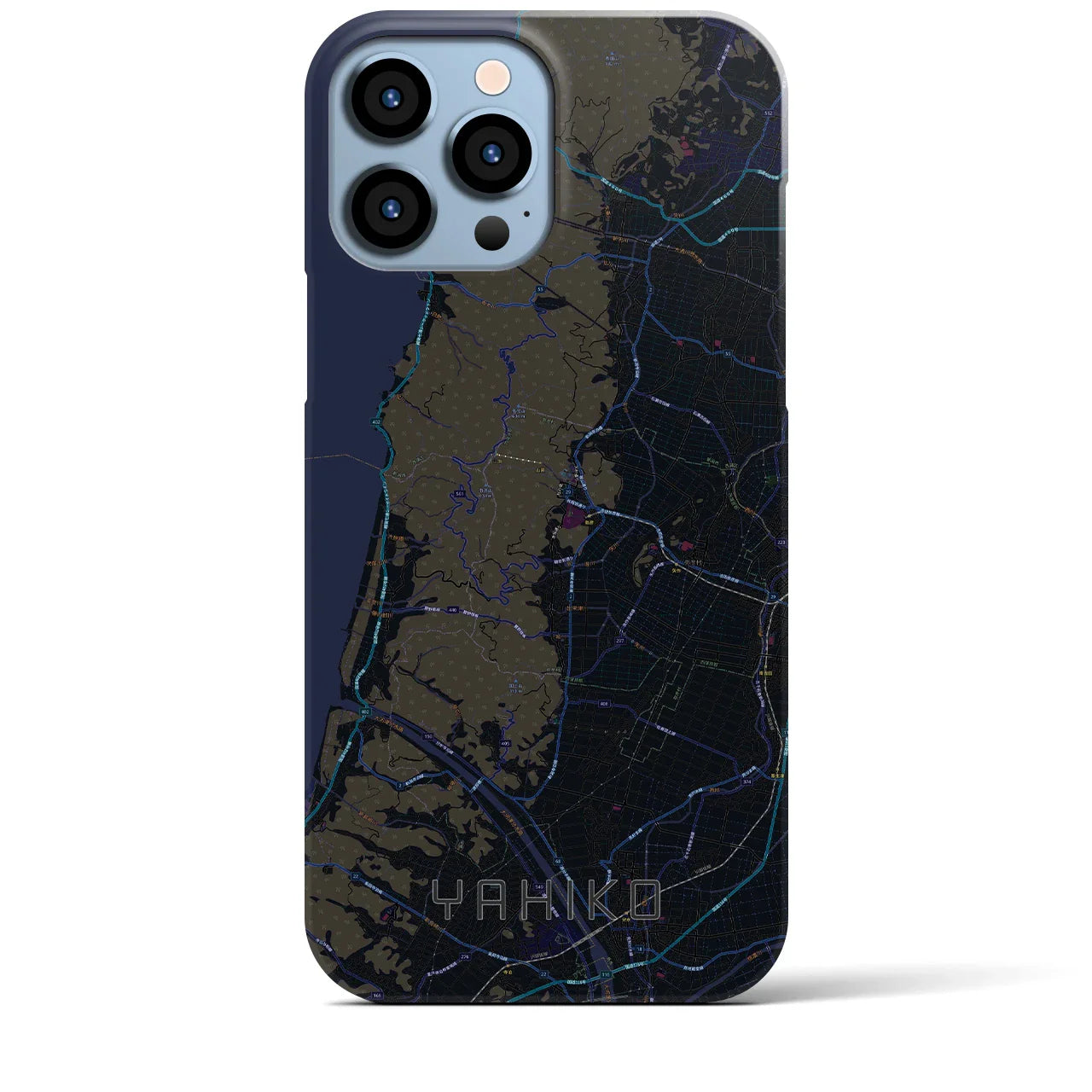 【弥彦(新潟県)】地図柄iPhoneケース(バックカバータイプ)