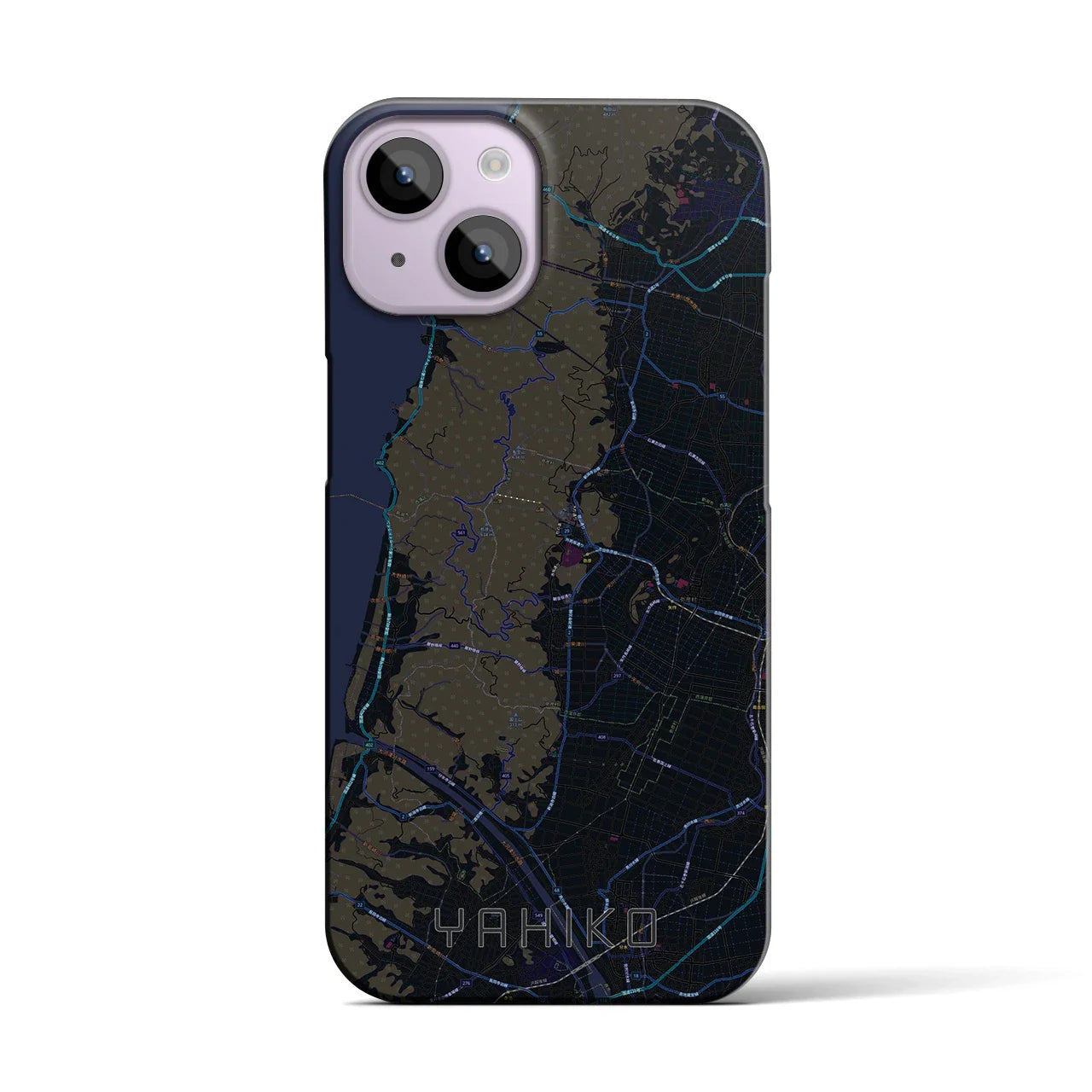 【弥彦(新潟県)】地図柄iPhoneケース(バックカバータイプ)