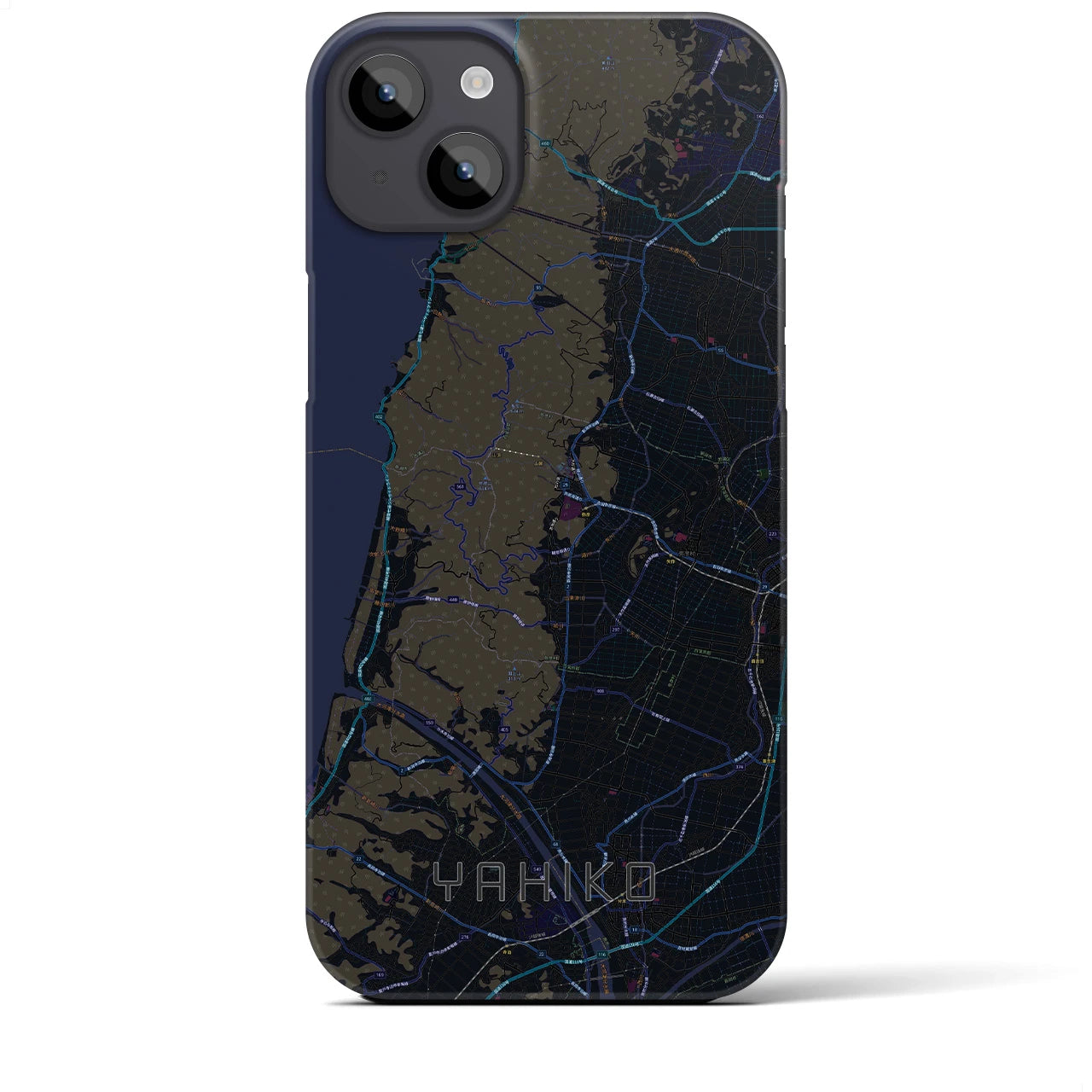 【弥彦(新潟県)】地図柄iPhoneケース(バックカバータイプ)