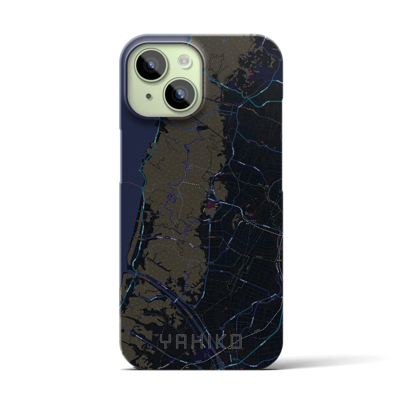 【弥彦(新潟県)】地図柄iPhoneケース(バックカバータイプ)