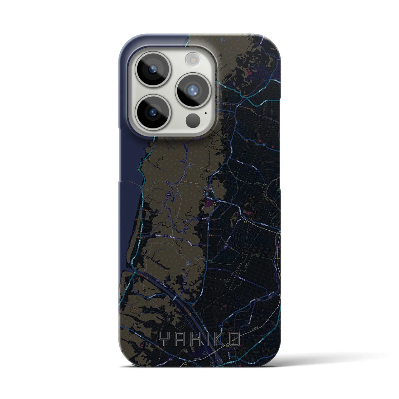 【弥彦(新潟県)】地図柄iPhoneケース(バックカバータイプ)