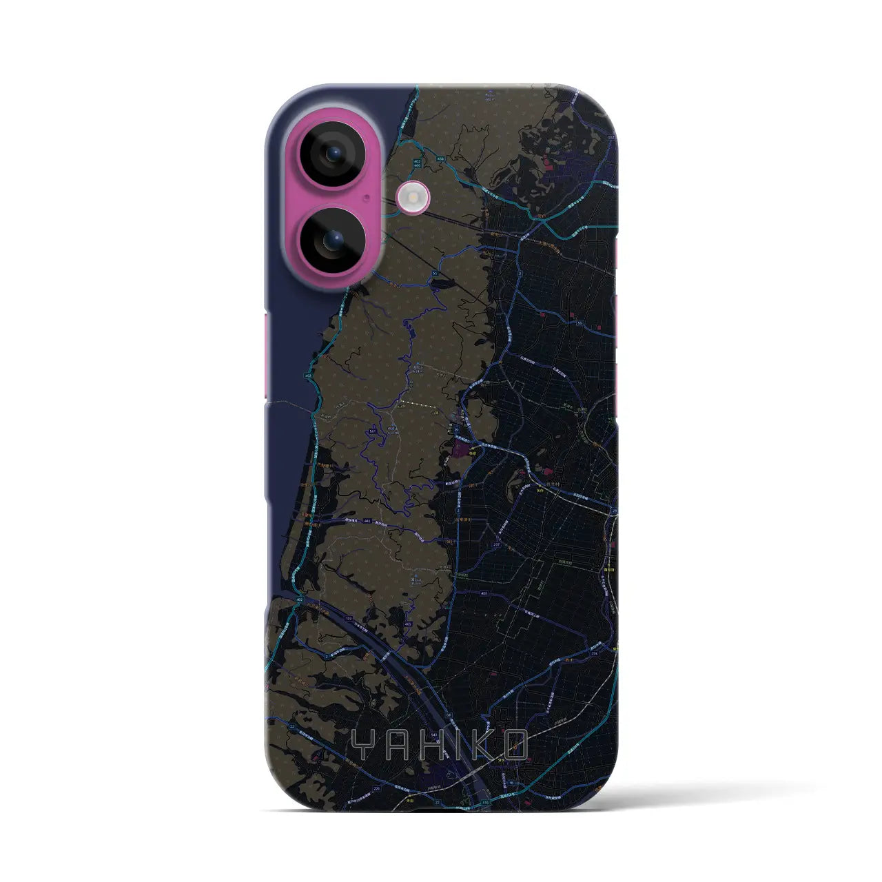 【弥彦(新潟県)】地図柄iPhoneケース(バックカバータイプ)