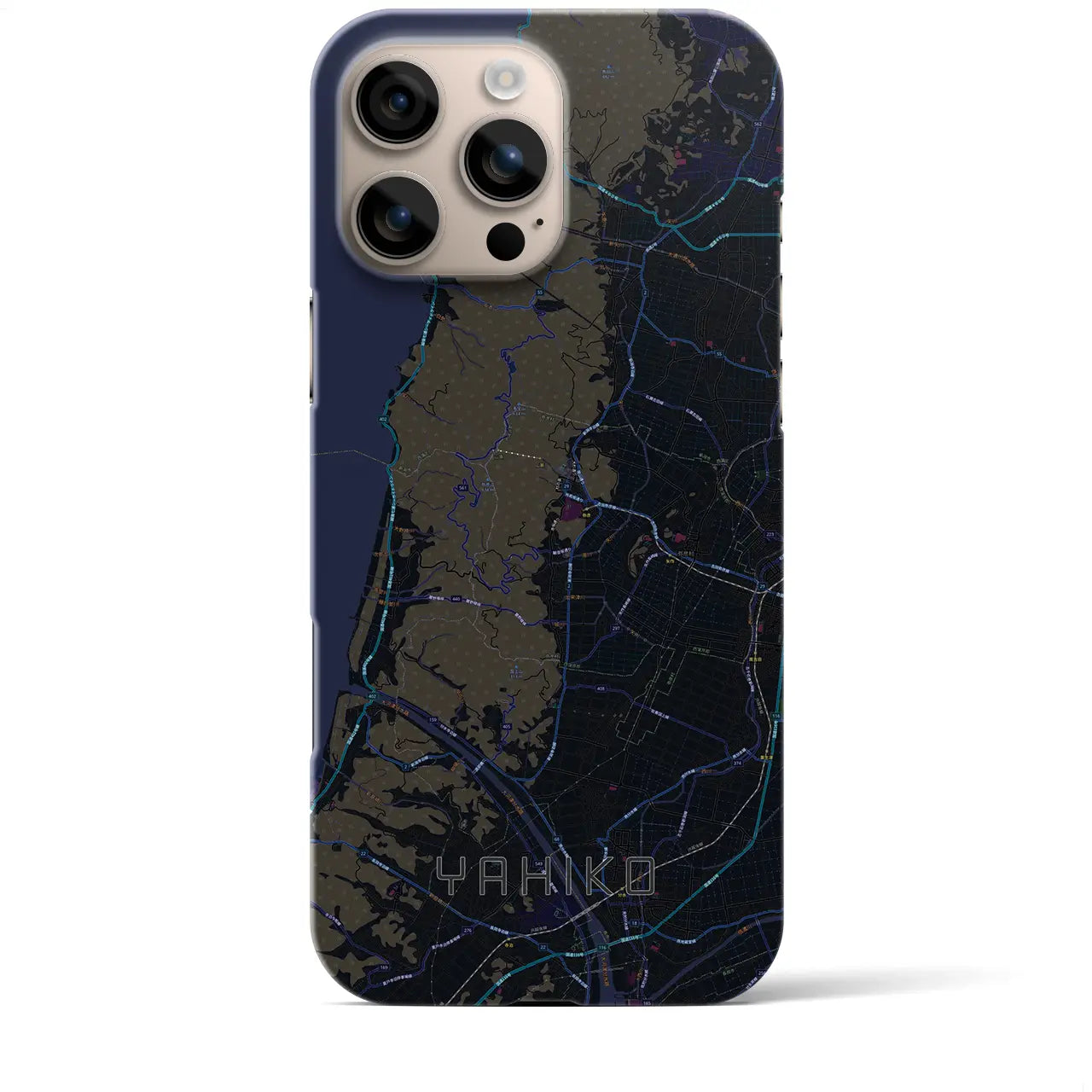 【弥彦(新潟県)】地図柄iPhoneケース(バックカバータイプ)