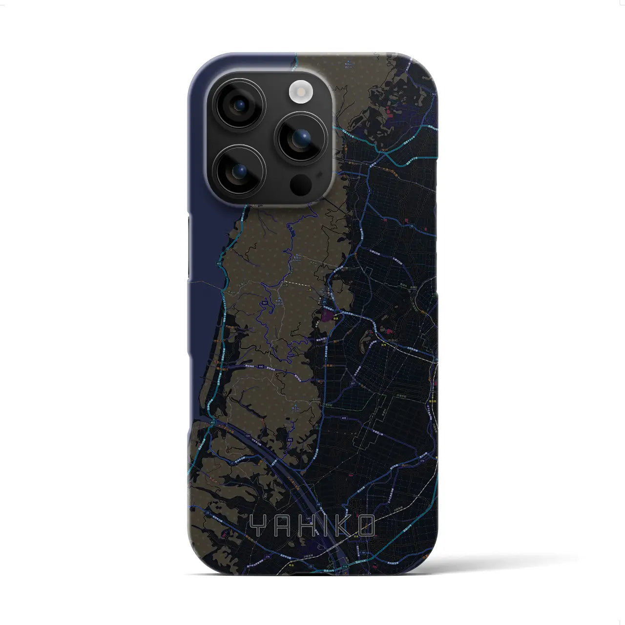 【弥彦(新潟県)】地図柄iPhoneケース(バックカバータイプ)