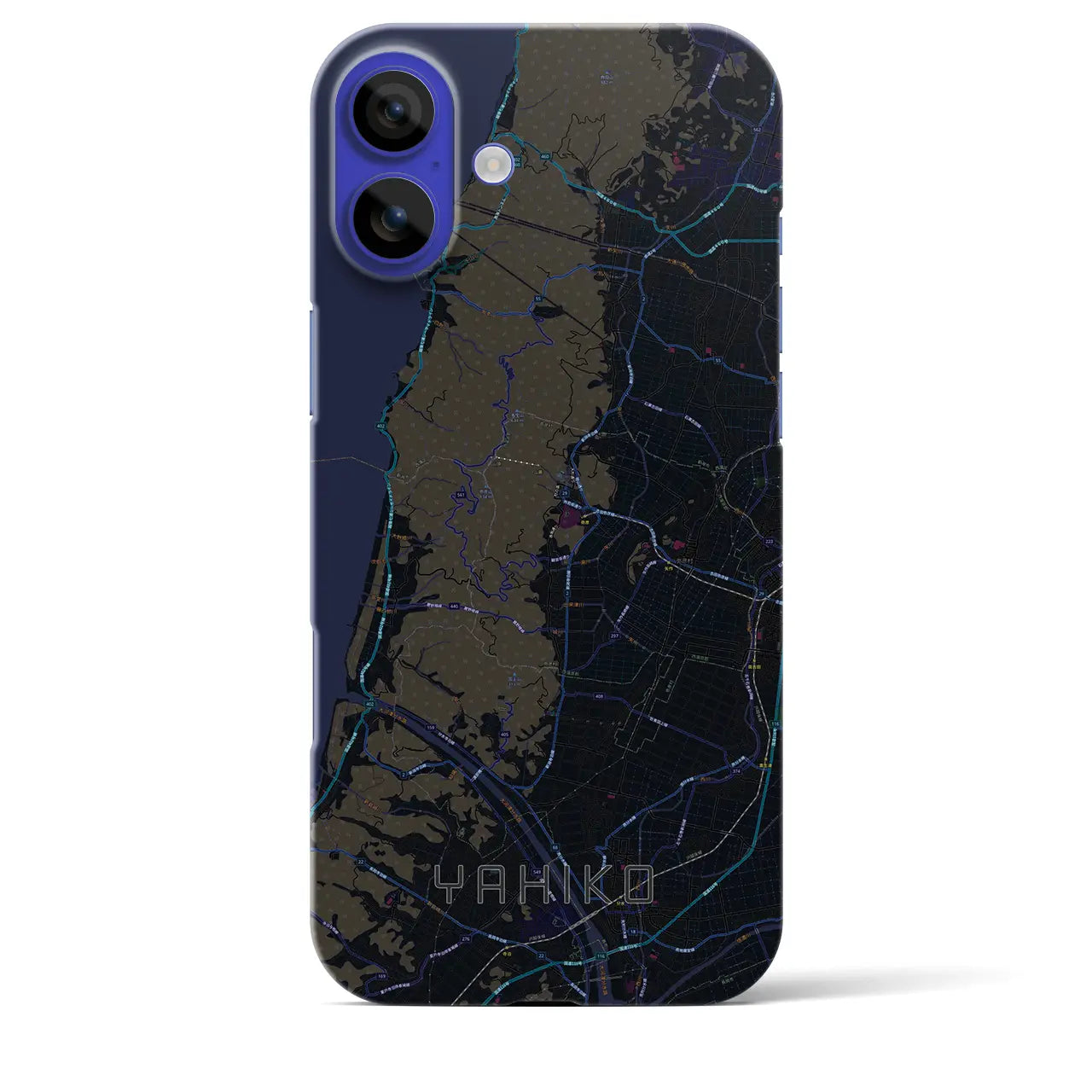 【弥彦(新潟県)】地図柄iPhoneケース(バックカバータイプ)
