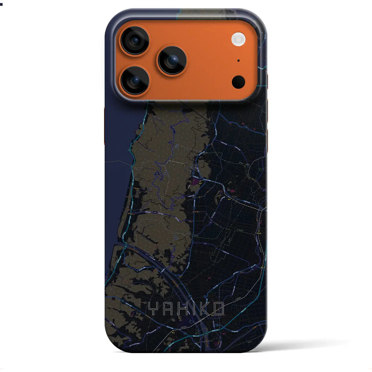 【弥彦(新潟県)】地図柄iPhoneケース(バックカバータイプ)