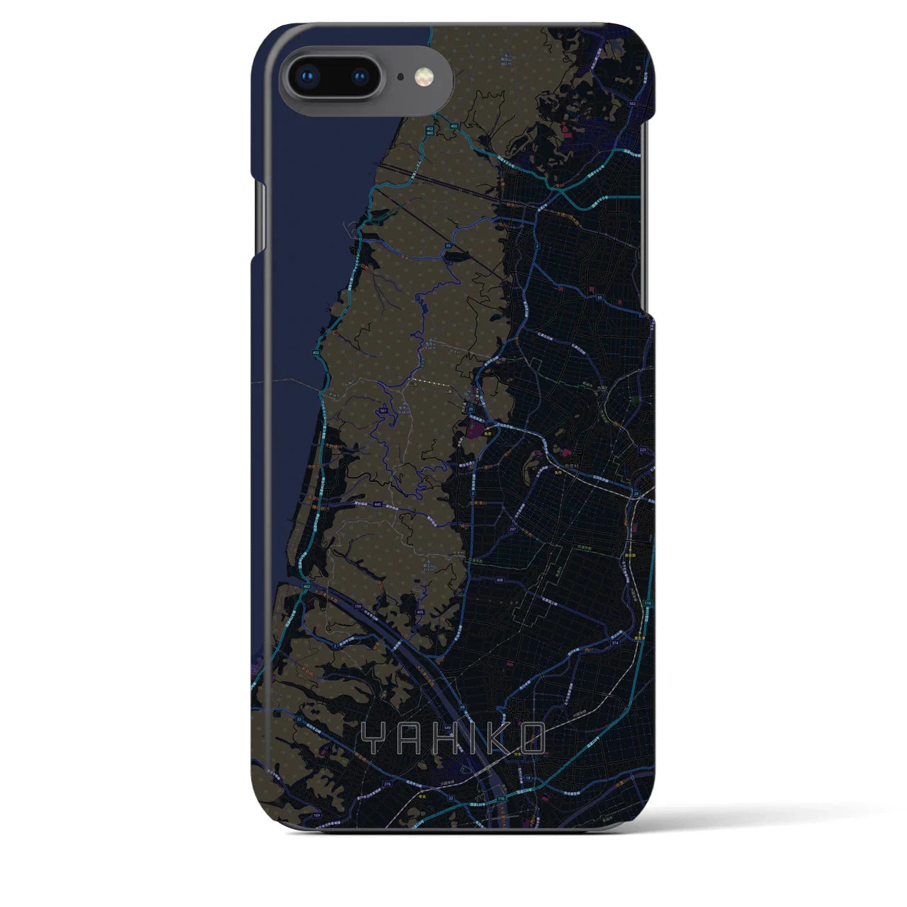 【弥彦(新潟県)】地図柄iPhoneケース(バックカバータイプ)