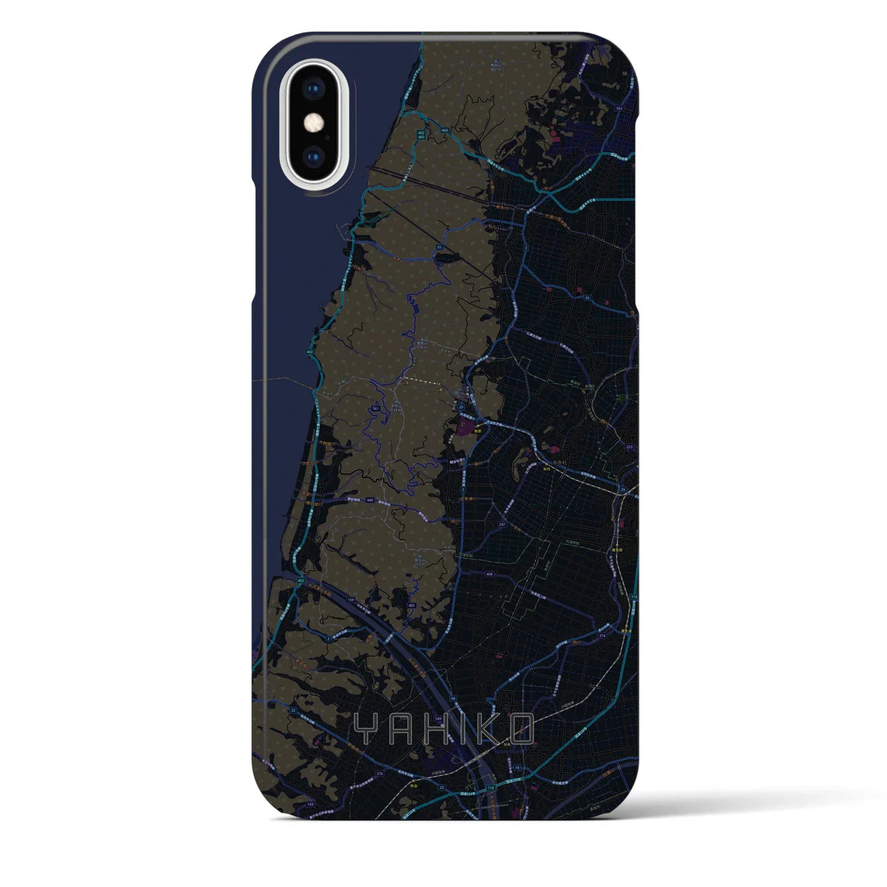 【弥彦(新潟県)】地図柄iPhoneケース(バックカバータイプ)