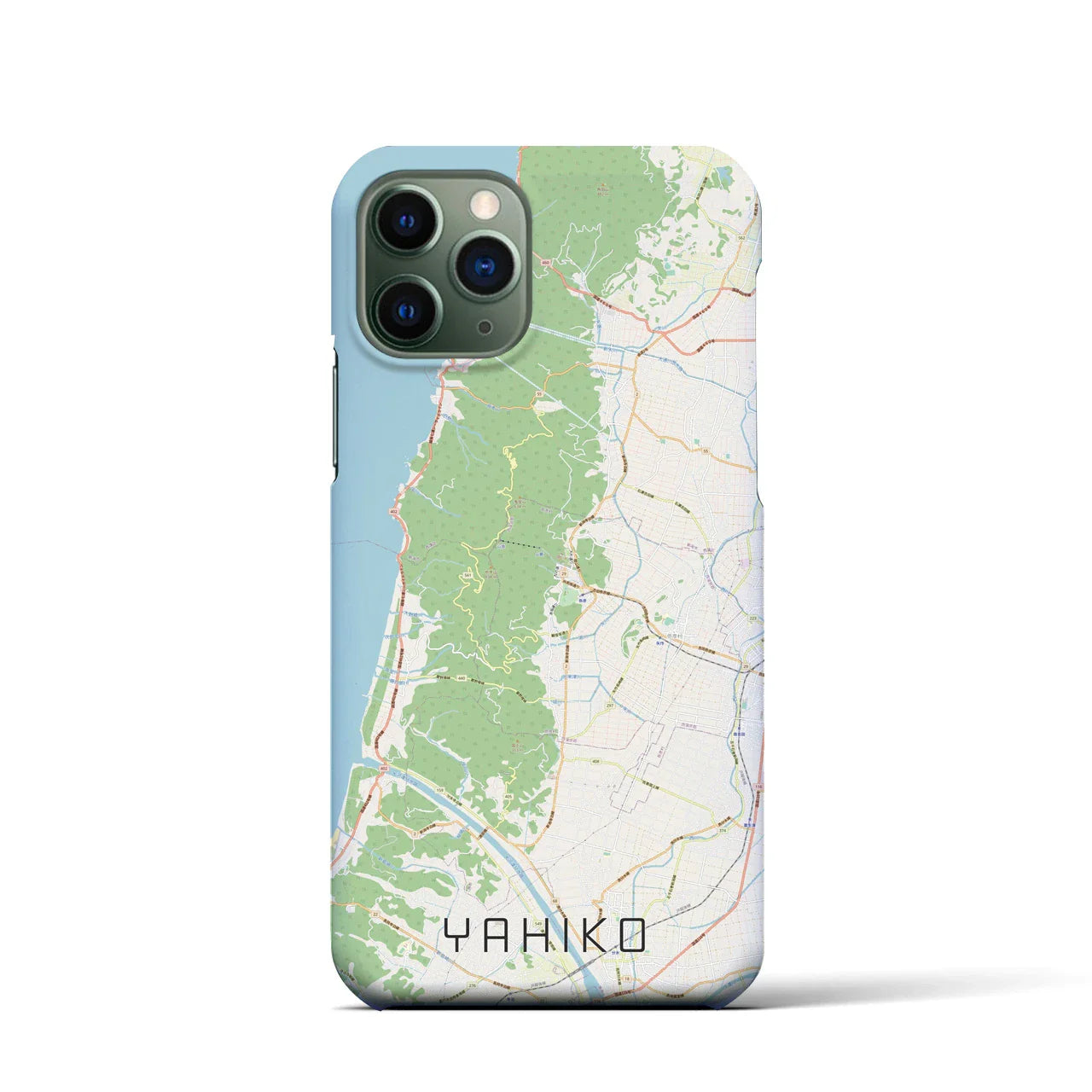 【弥彦(新潟県)】地図柄iPhoneケース(バックカバータイプ)