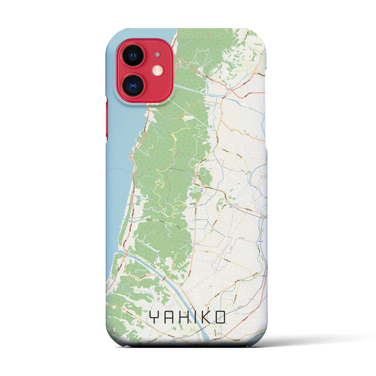 【弥彦(新潟県)】地図柄iPhoneケース(バックカバータイプ)