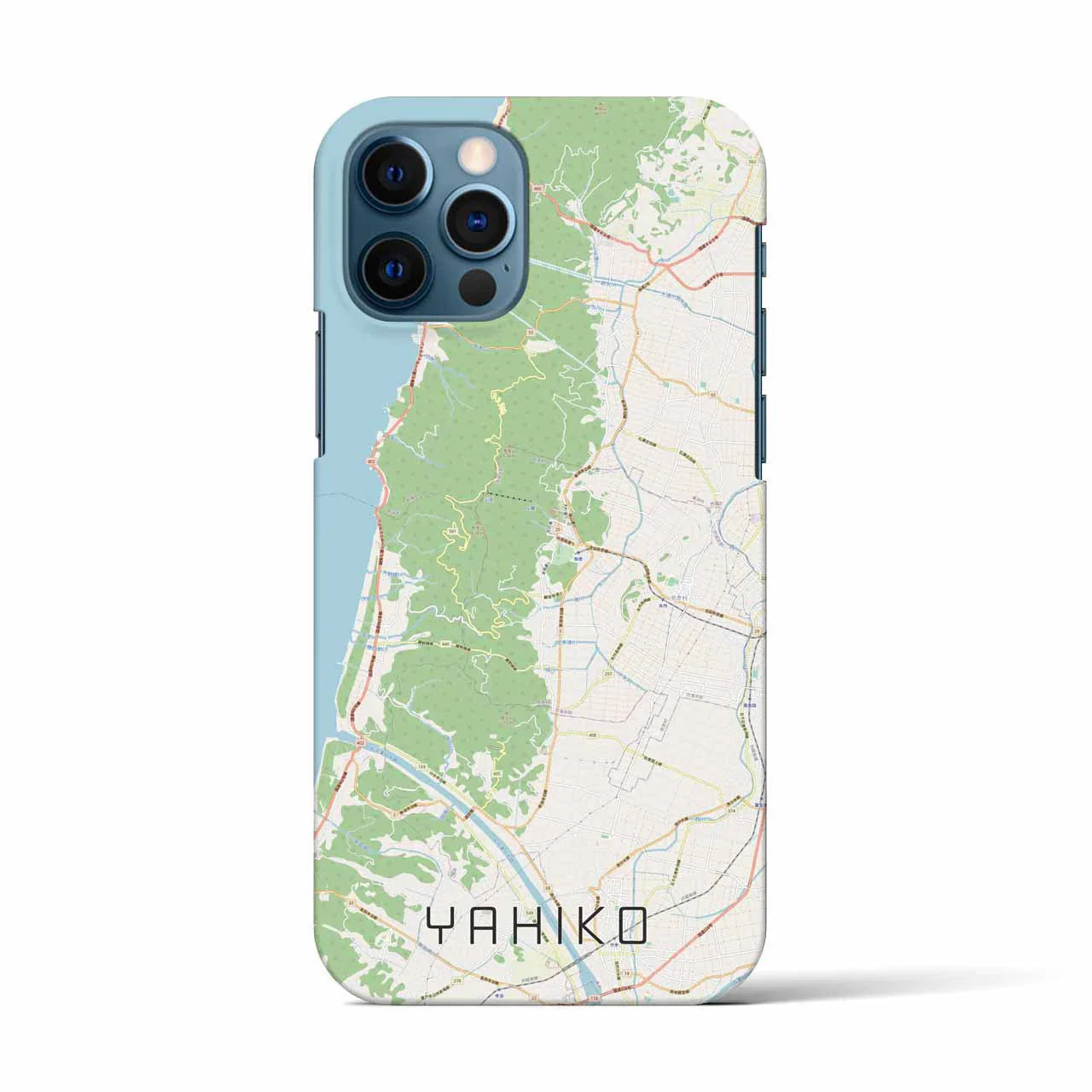 【弥彦(新潟県)】地図柄iPhoneケース(バックカバータイプ)