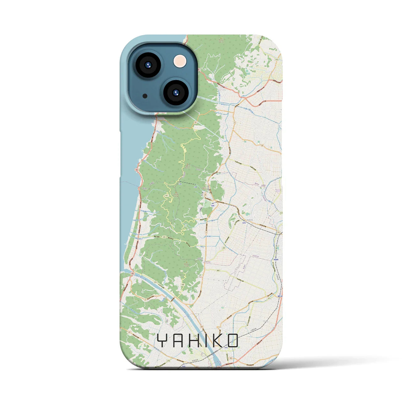 【弥彦(新潟県)】地図柄iPhoneケース(バックカバータイプ)