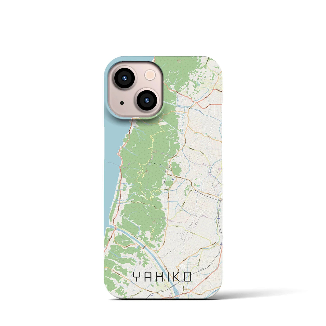 【弥彦(新潟県)】地図柄iPhoneケース(バックカバータイプ)