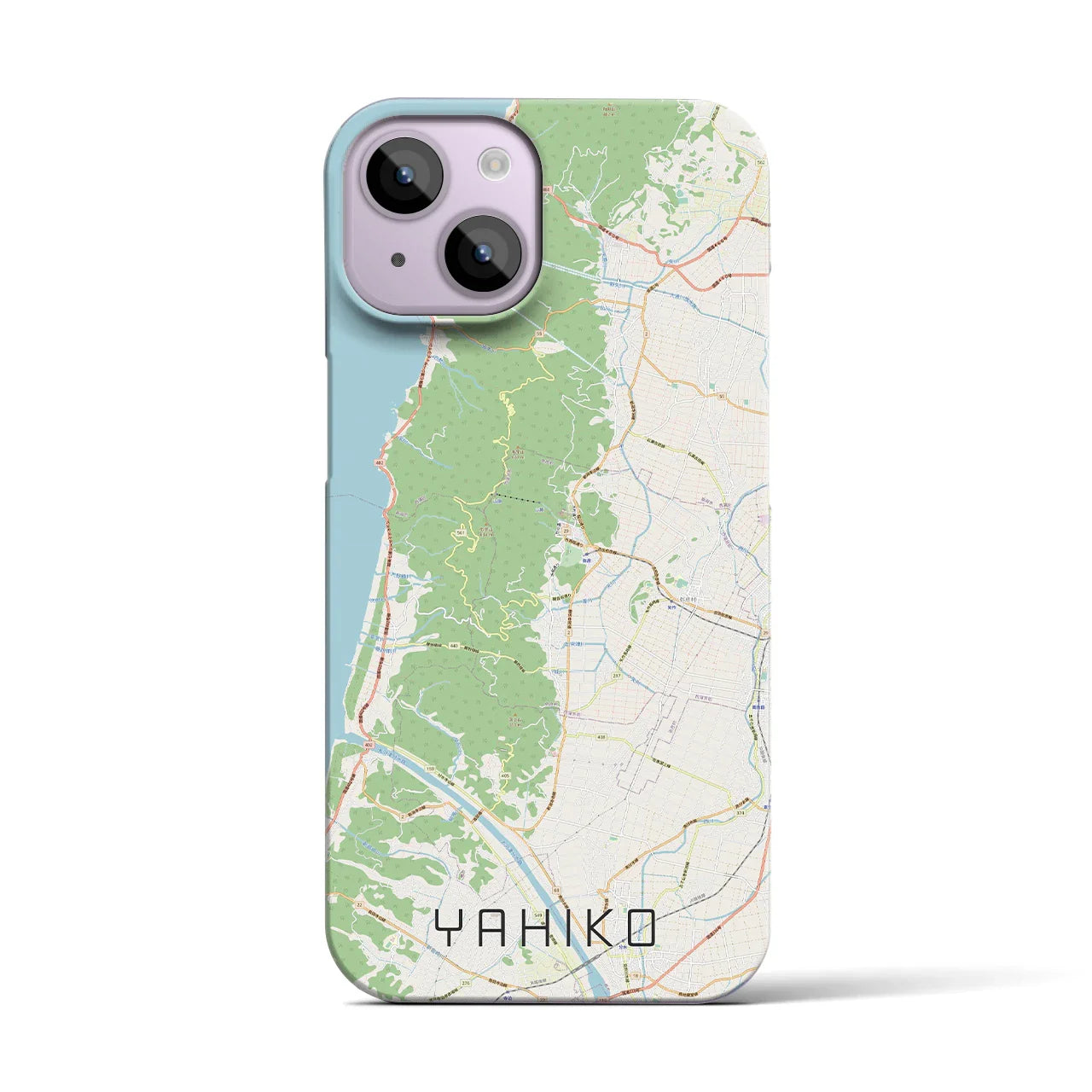 【弥彦(新潟県)】地図柄iPhoneケース(バックカバータイプ)