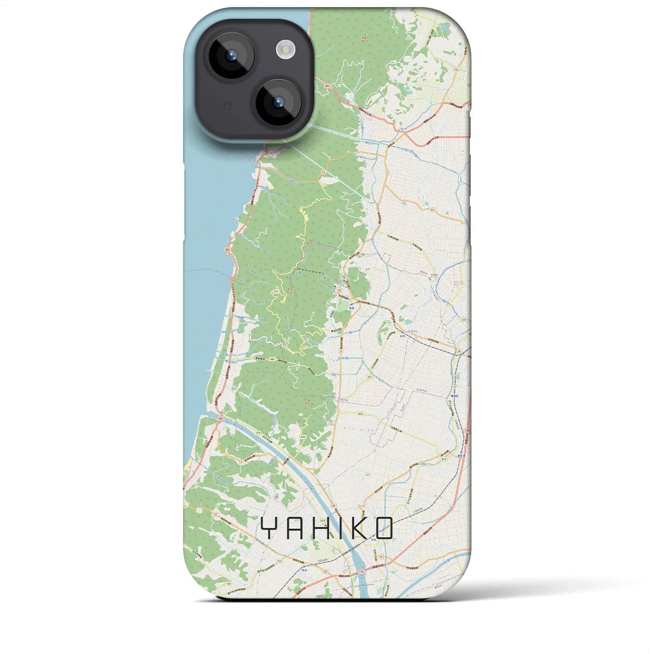 【弥彦(新潟県)】地図柄iPhoneケース(バックカバータイプ)