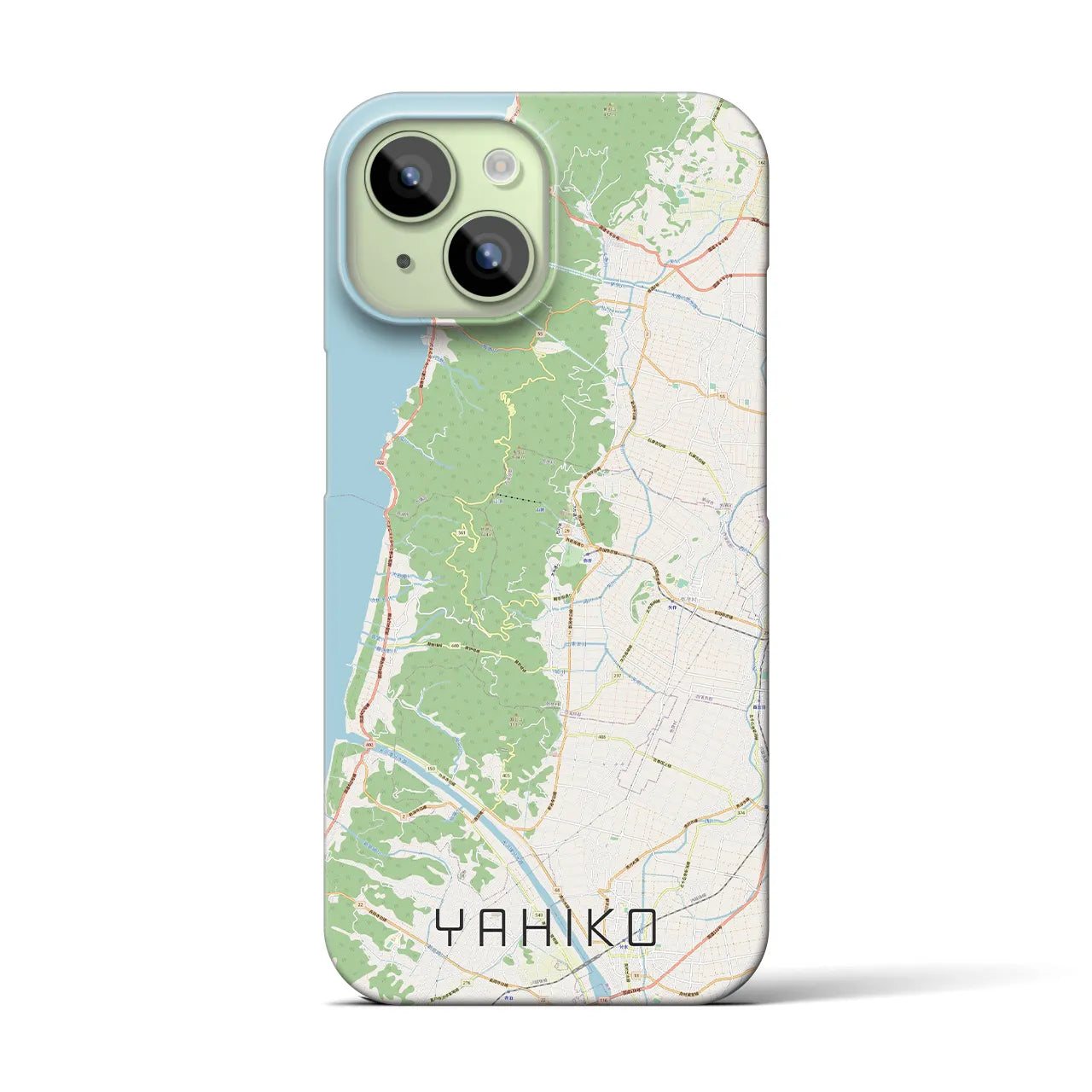 【弥彦(新潟県)】地図柄iPhoneケース(バックカバータイプ)