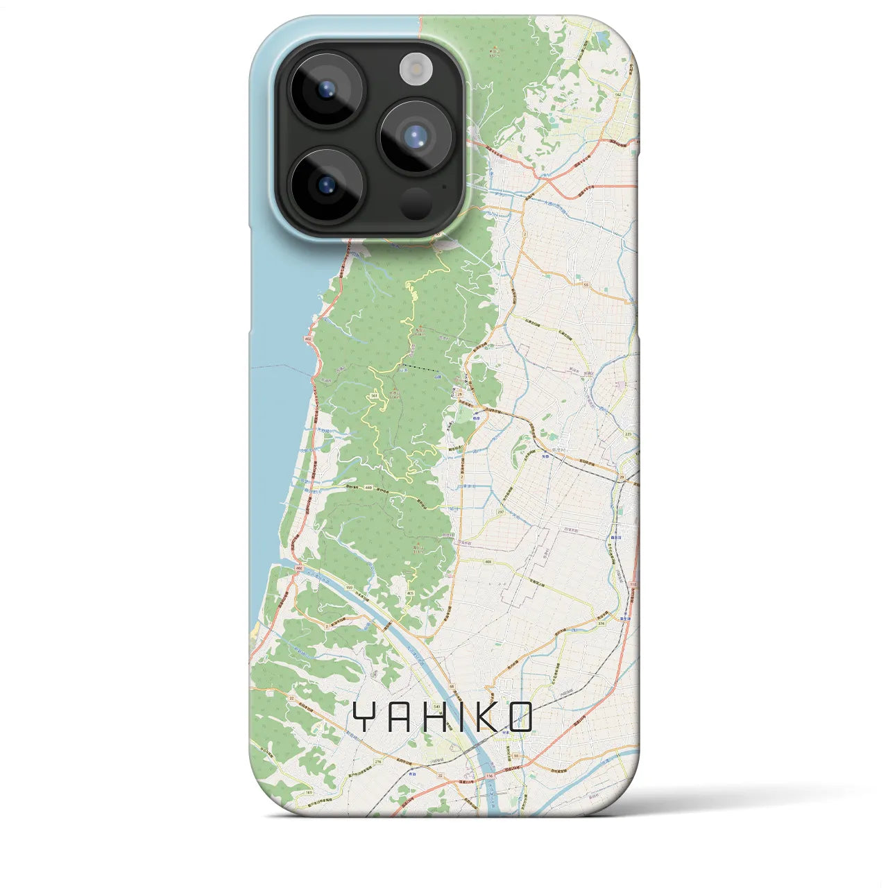 【弥彦(新潟県)】地図柄iPhoneケース(バックカバータイプ)