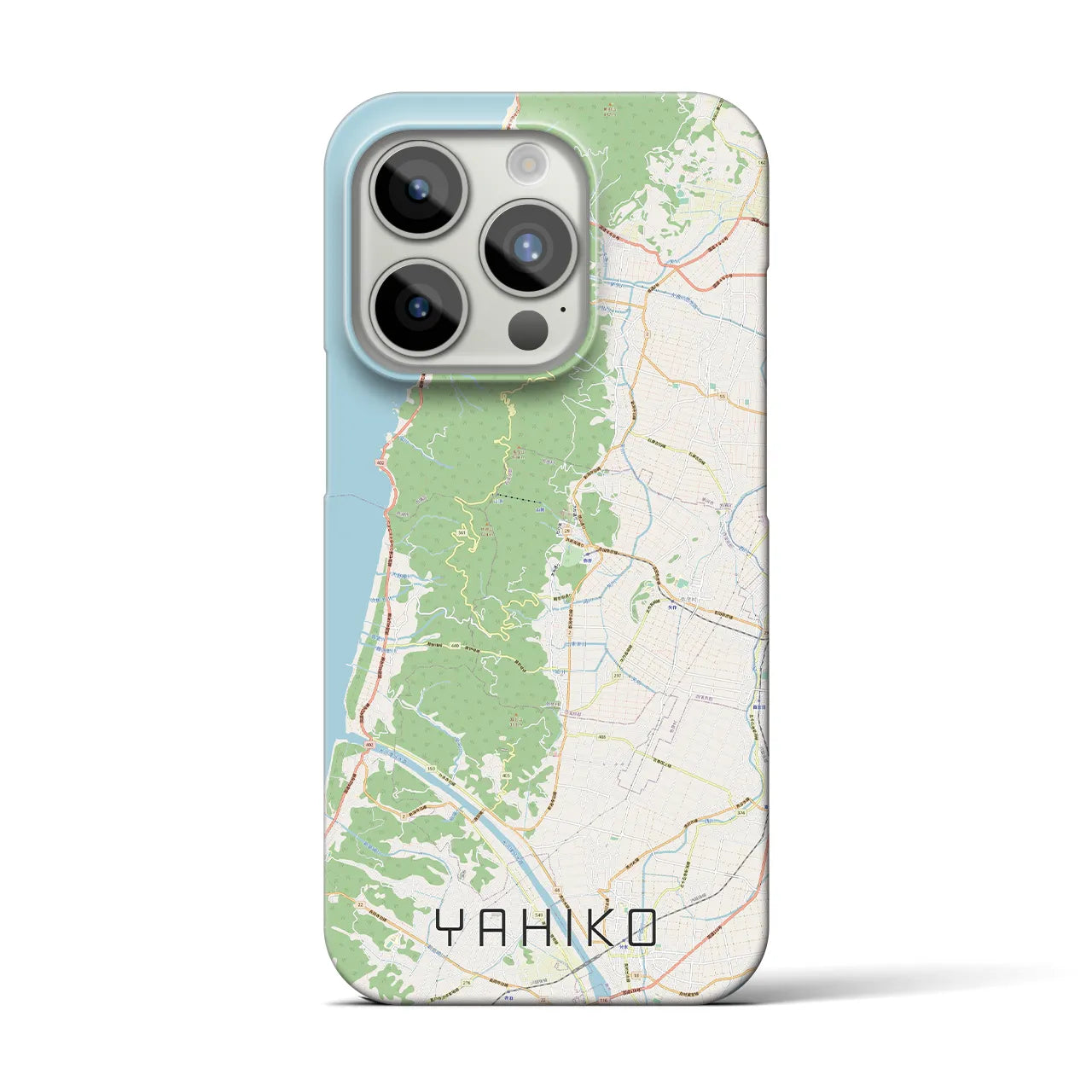 【弥彦(新潟県)】地図柄iPhoneケース(バックカバータイプ)