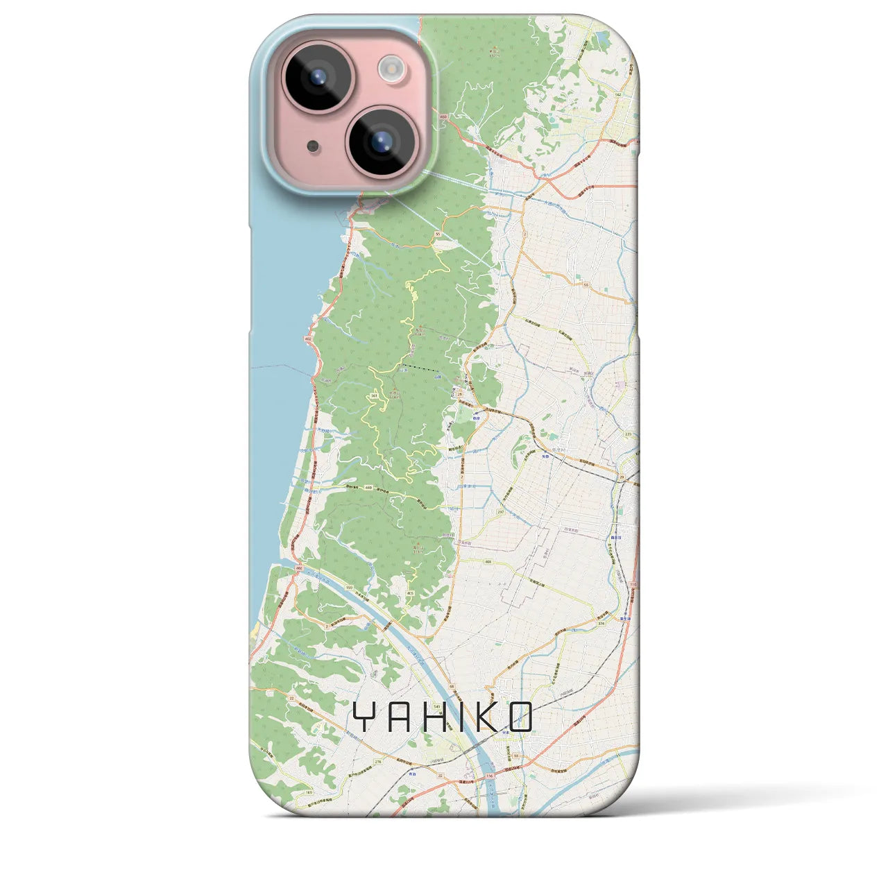 【弥彦(新潟県)】地図柄iPhoneケース(バックカバータイプ)