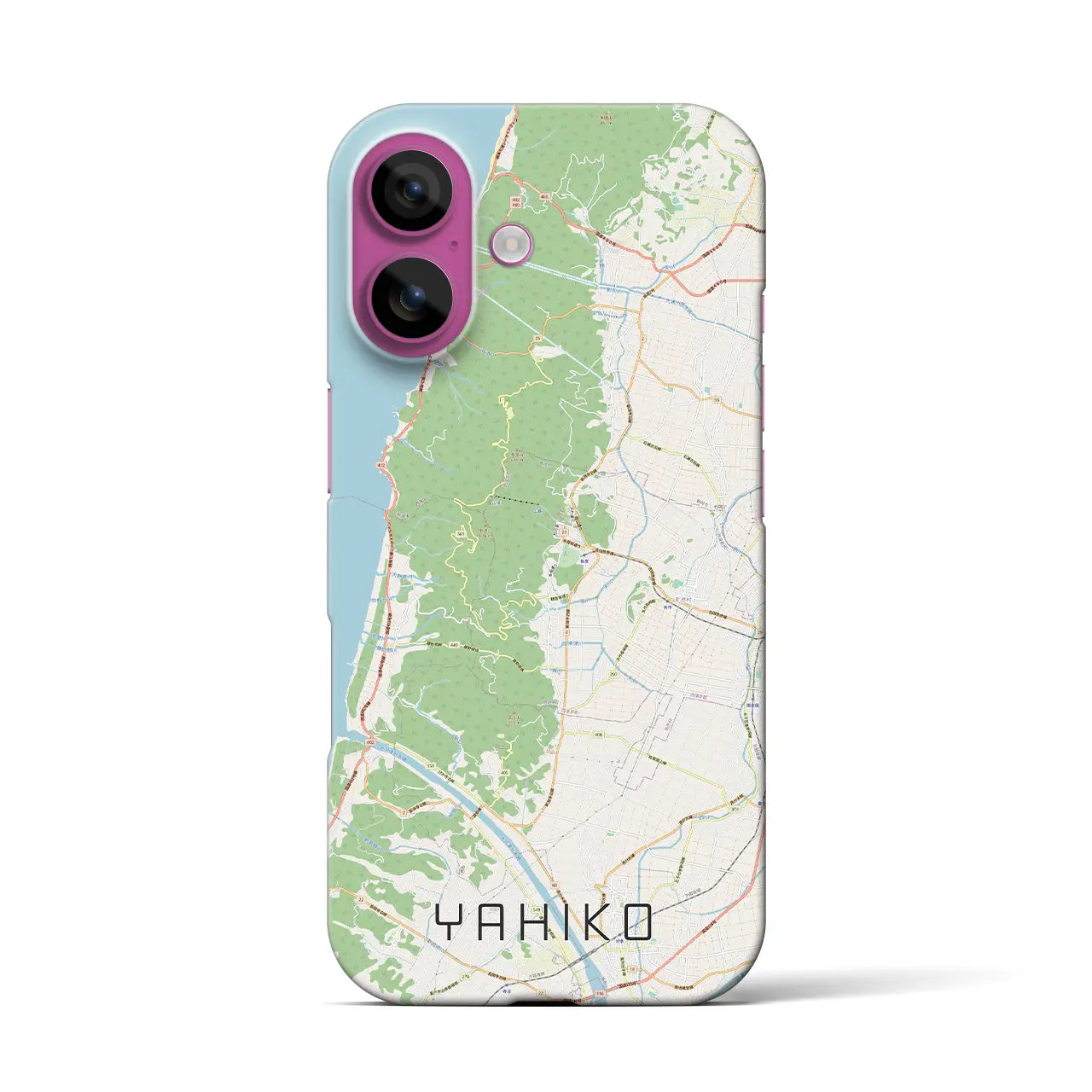 【弥彦(新潟県)】地図柄iPhoneケース(バックカバータイプ)