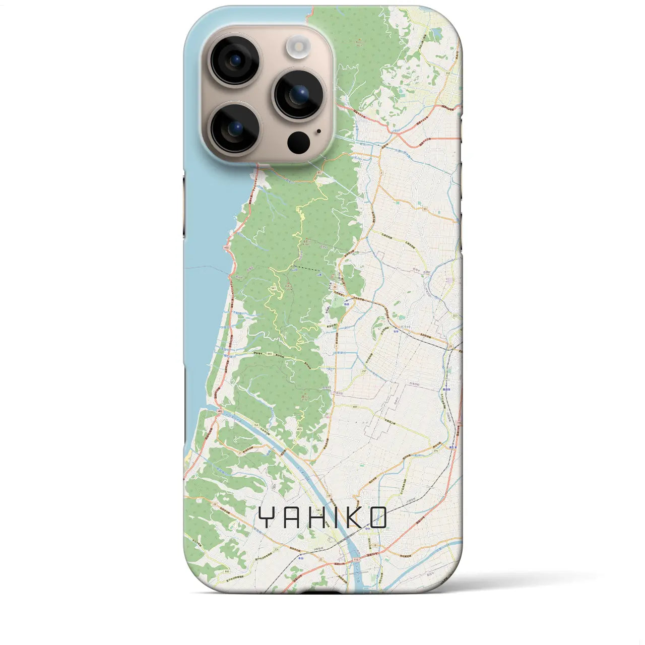 【弥彦(新潟県)】地図柄iPhoneケース(バックカバータイプ)