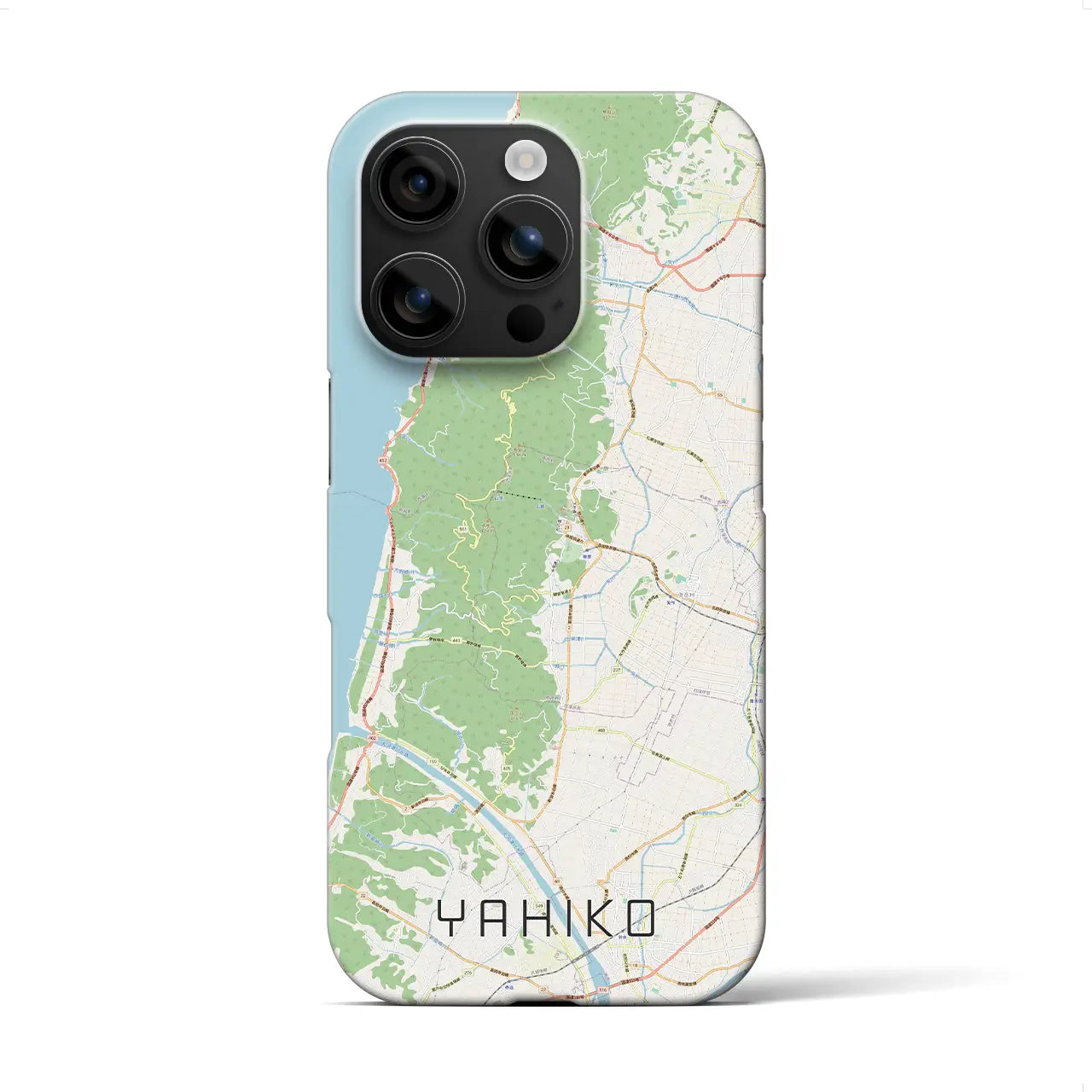【弥彦(新潟県)】地図柄iPhoneケース(バックカバータイプ)