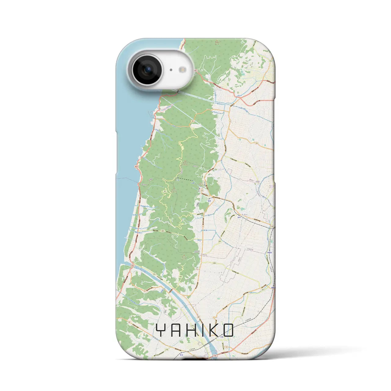 【弥彦(新潟県)】地図柄iPhoneケース(バックカバータイプ)