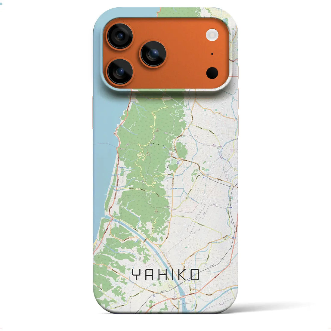 【弥彦(新潟県)】地図柄iPhoneケース(バックカバータイプ)ナチュラル・iPhone 17 Pro Max 用